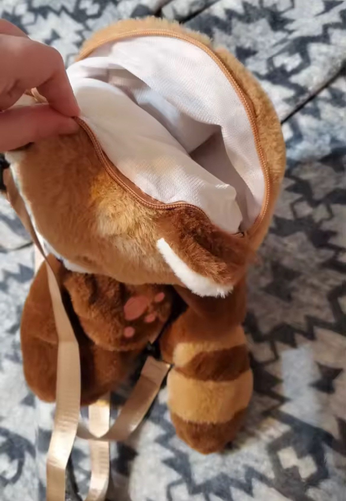 Japanese Brand Red panda plush backpack/side bag Size ONE SIZE - 5 Thumbnail