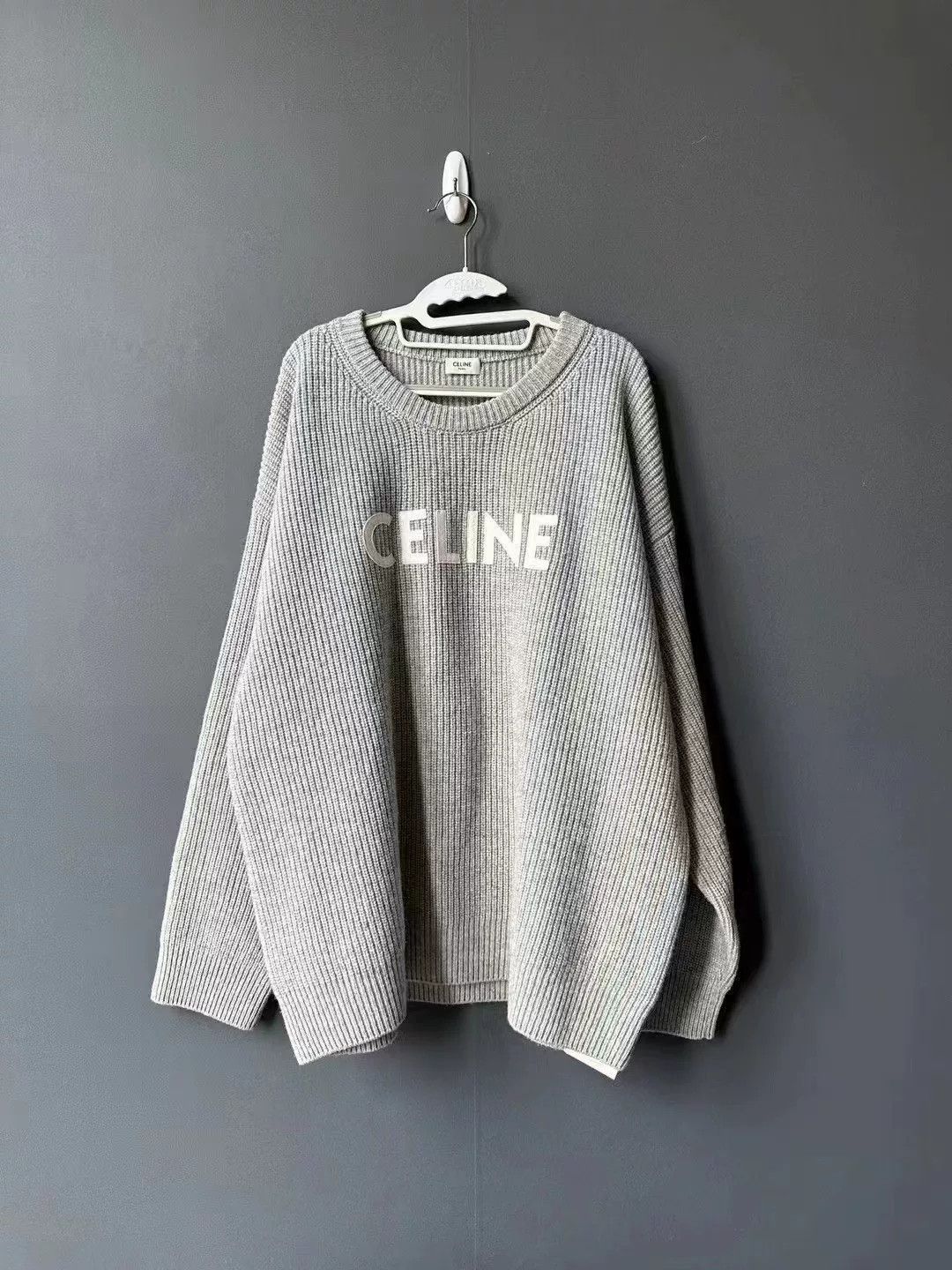 Celine Celine Gray Sweater Size US XXL / EU 58 / 5 - 1 Thumbnail