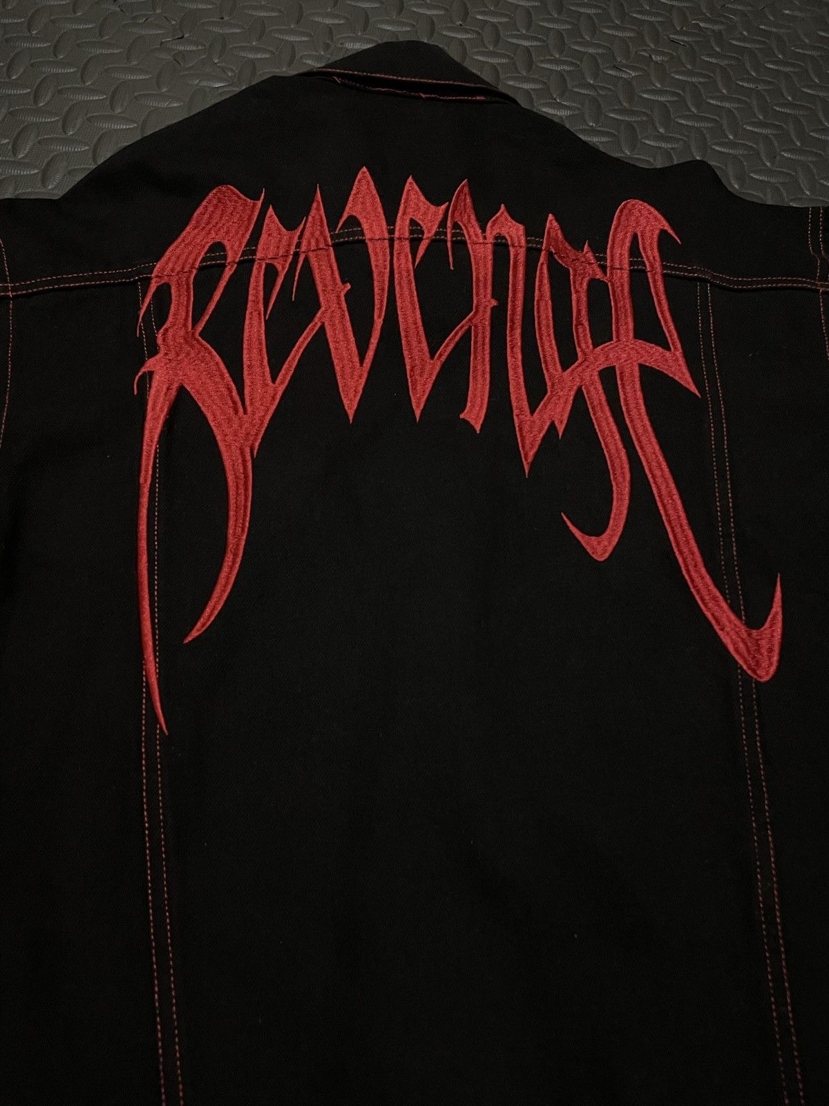 Revenge Revenge Embroidered Denim Jacket Size US M / EU 48-50 / 2 - 3 Thumbnail