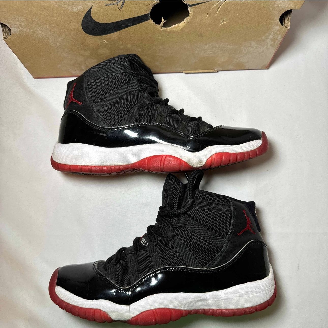 Jordan Brand × Nike Size 7 - Nike Air Jordan 11 Retro GS Bred 2019 Men's Shoes Size US 7 / EU 40 - 2 Thumbnail