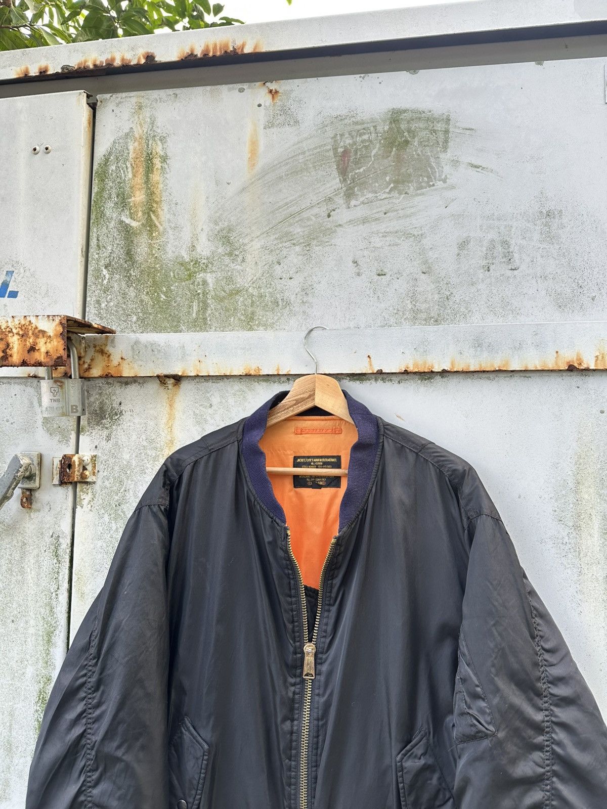 Vintage 🪖Vintage THRASHED MA-1 Man Intermediate Bomber Jacket Size US M / EU 48-50 / 2 - 4 Thumbnail