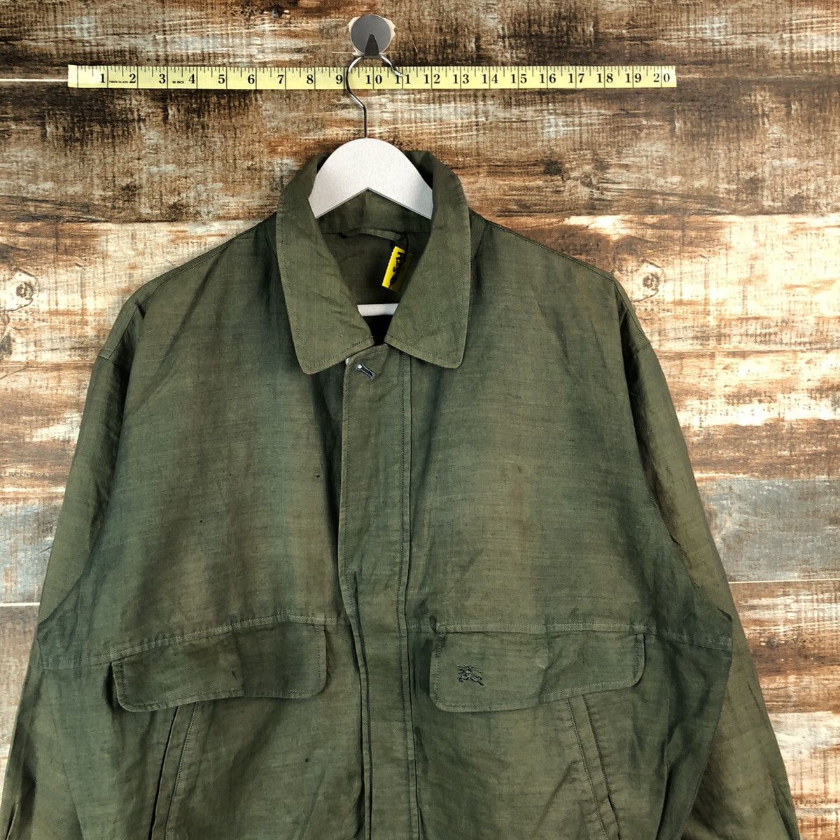 Burberry Burberrys vintage Green Bombers Jacket #A2510 Size US L / EU 52-54 / 3 - 2 Thumbnail