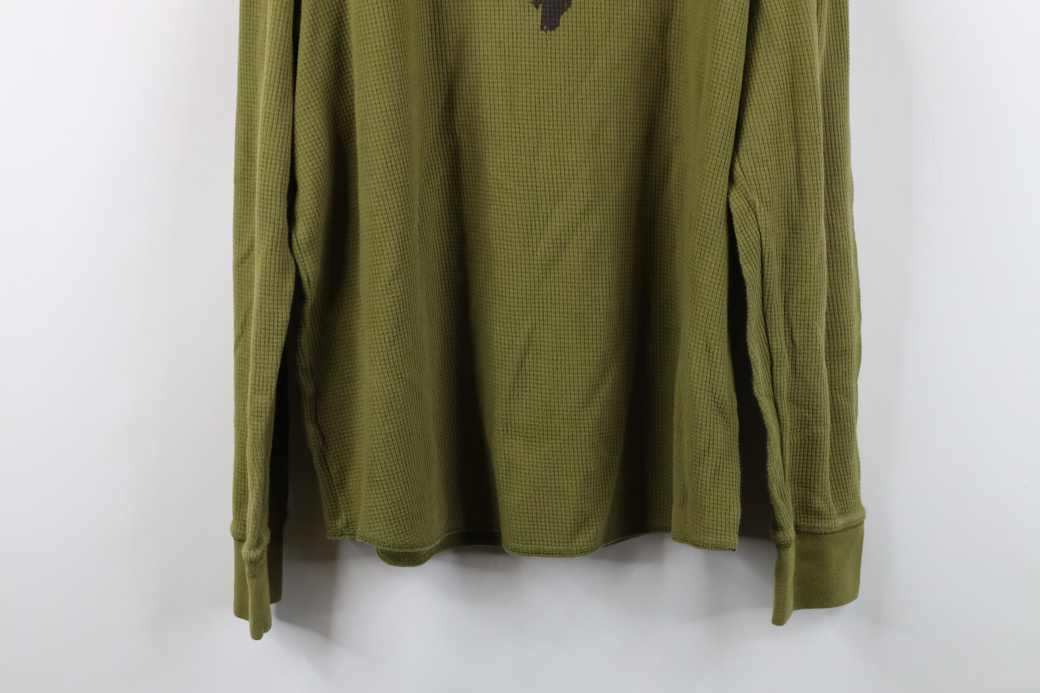 Eddie Bauer Vintage Eddie Bauer Thermal Waffle Knit T-Shirt Green Size US L / EU 52-54 / 3 - 14 Thumbnail