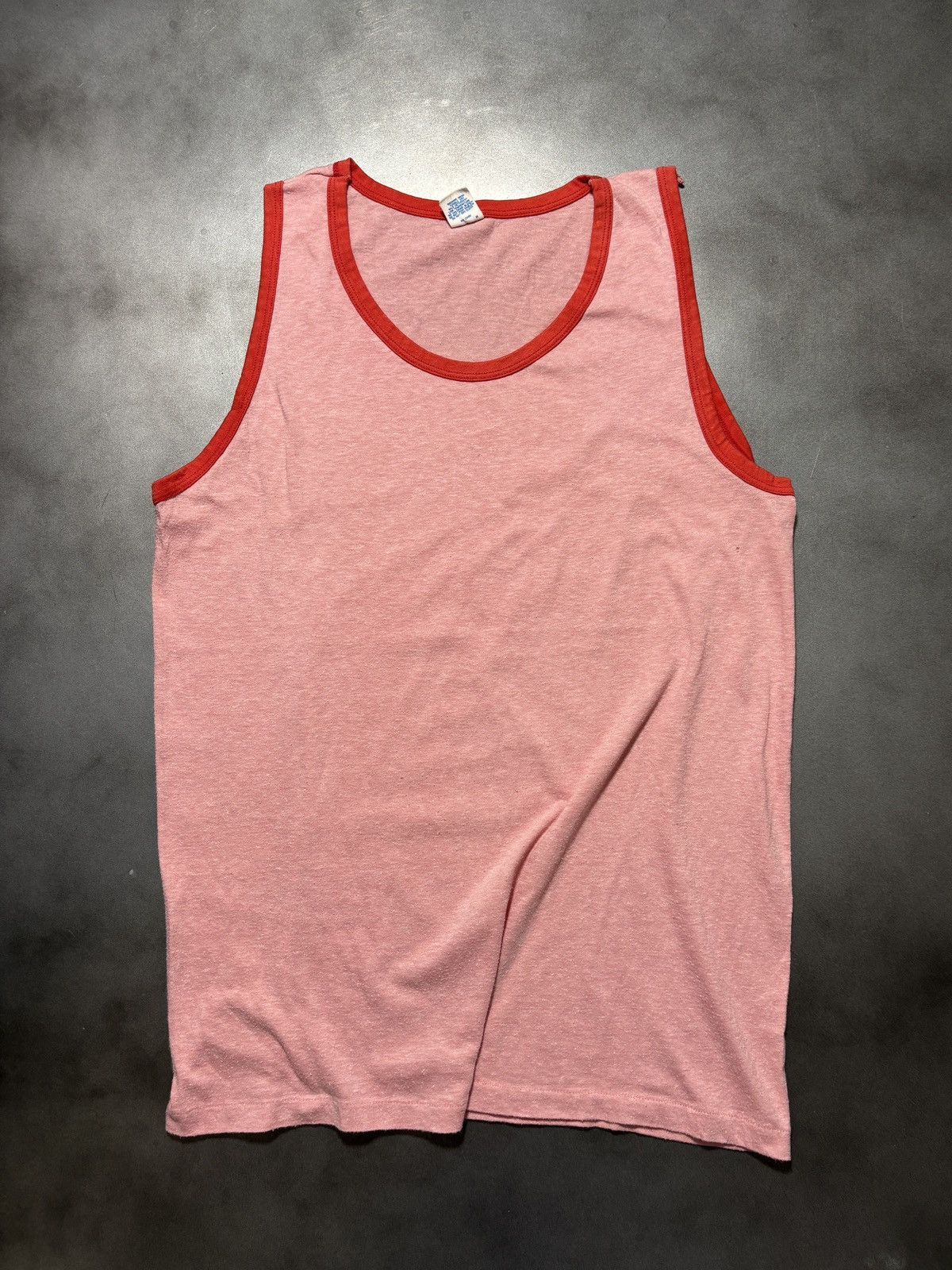 Vintage 1970s Tank Top Vintage Blank Tee Two Tone 70s Sportswear 80s Size US M / EU 48-50 / 2 - 4 Thumbnail