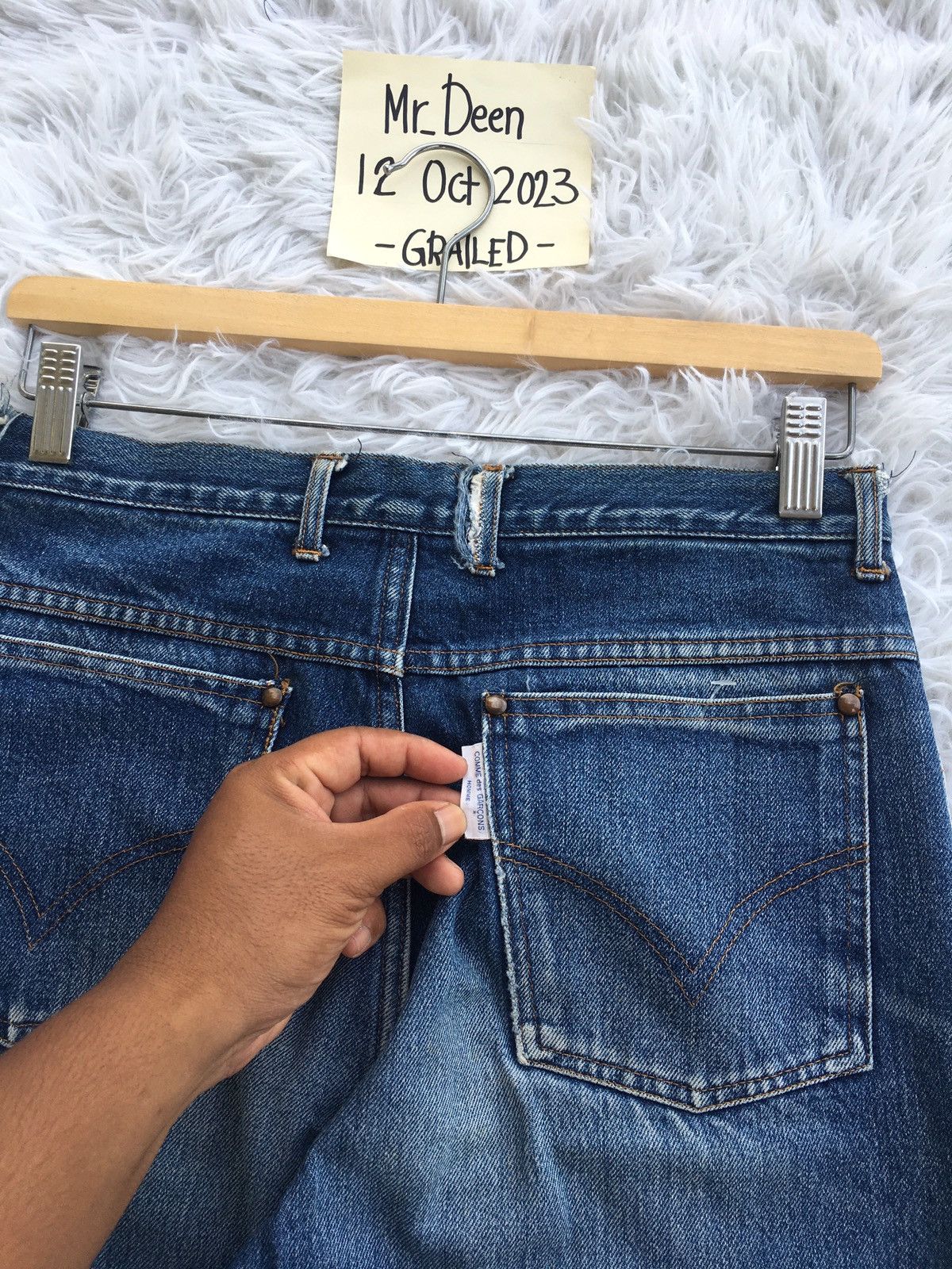 Comme des Garcons Rare CDG Comme Des Garcons Homme Classic Straight Cut Jean Size US 29 - 21 Thumbnail
