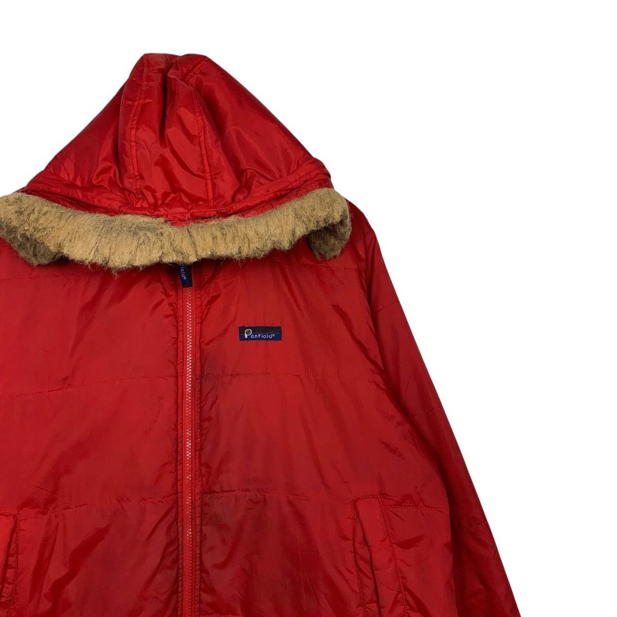 Penfield PENFIELD Red Nylon Faux Fur Hooded Jacket #2781-C125 Size US L / EU 52-54 / 3 - 4 Thumbnail