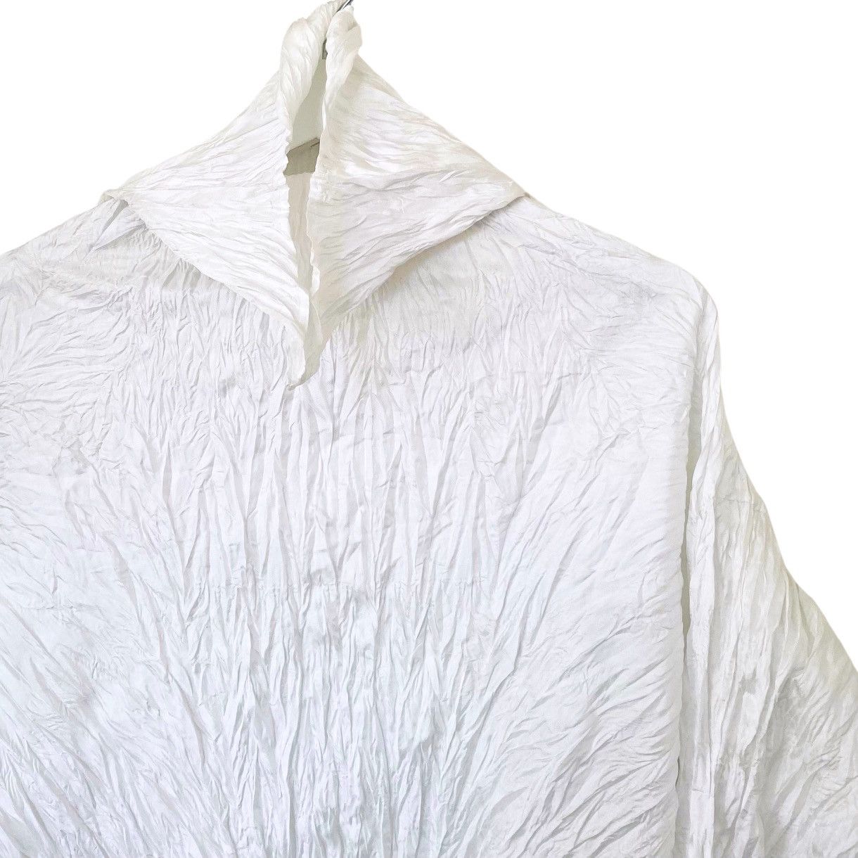 Issey Miyake Issey Miyake 90s White Whipped Pleat Top Size ONE SIZE - 5 Thumbnail