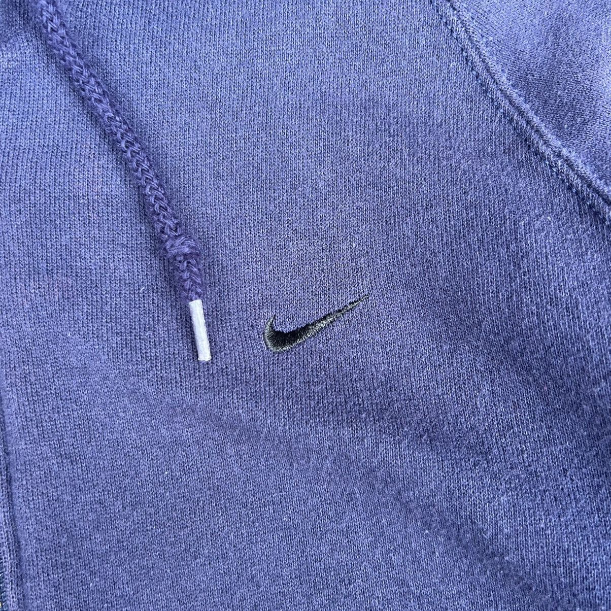 Nike × Vintage 90’S Nike Swoosh Embroidered Full Zip Hoodie Size US M / EU 48-50 / 2 - 3 Thumbnail