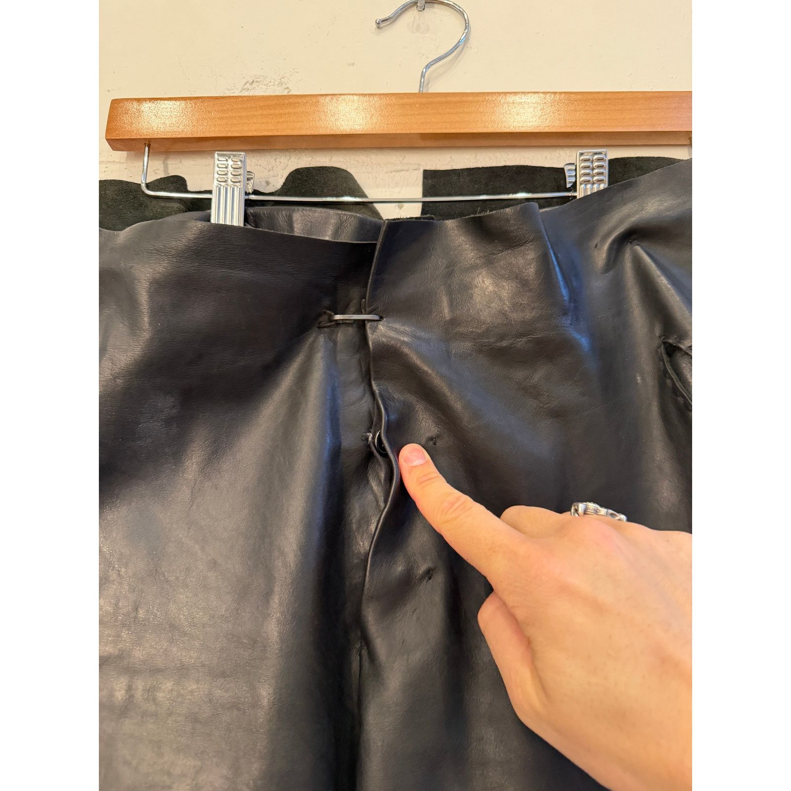 Ma+ MA+ Black Leather Pants Size US 32 / EU 48 - 5 Thumbnail
