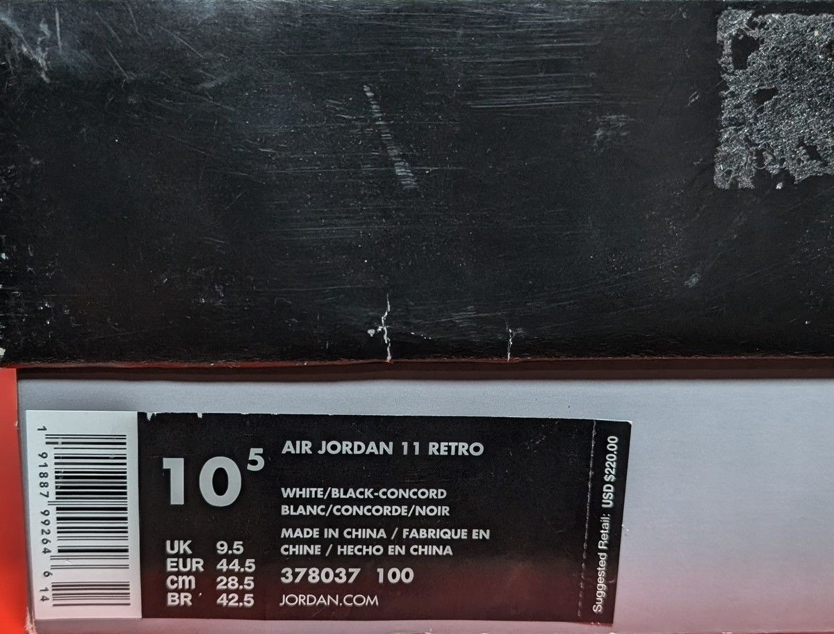 Jordan Brand Size 10.5 - Jordan 11 Retro High Concord Size US 10.5 / EU 43-44 - 7 Thumbnail