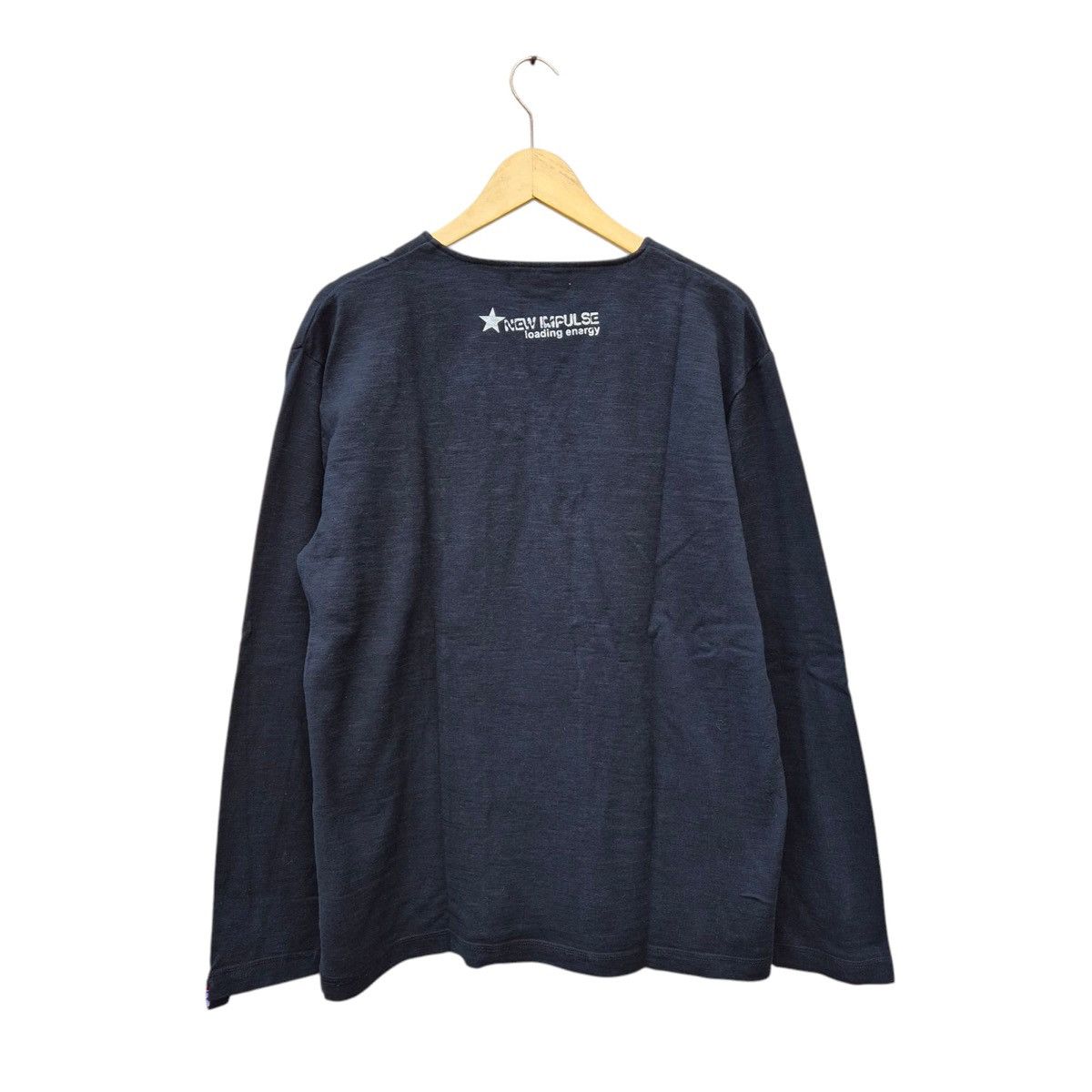 If Six Was Nine × Japanese Brand × Le Grande Bleu (L.G.B.) Dangerous warning poem longsleeve Size US L / EU 52-54 / 3 - 3 Thumbnail