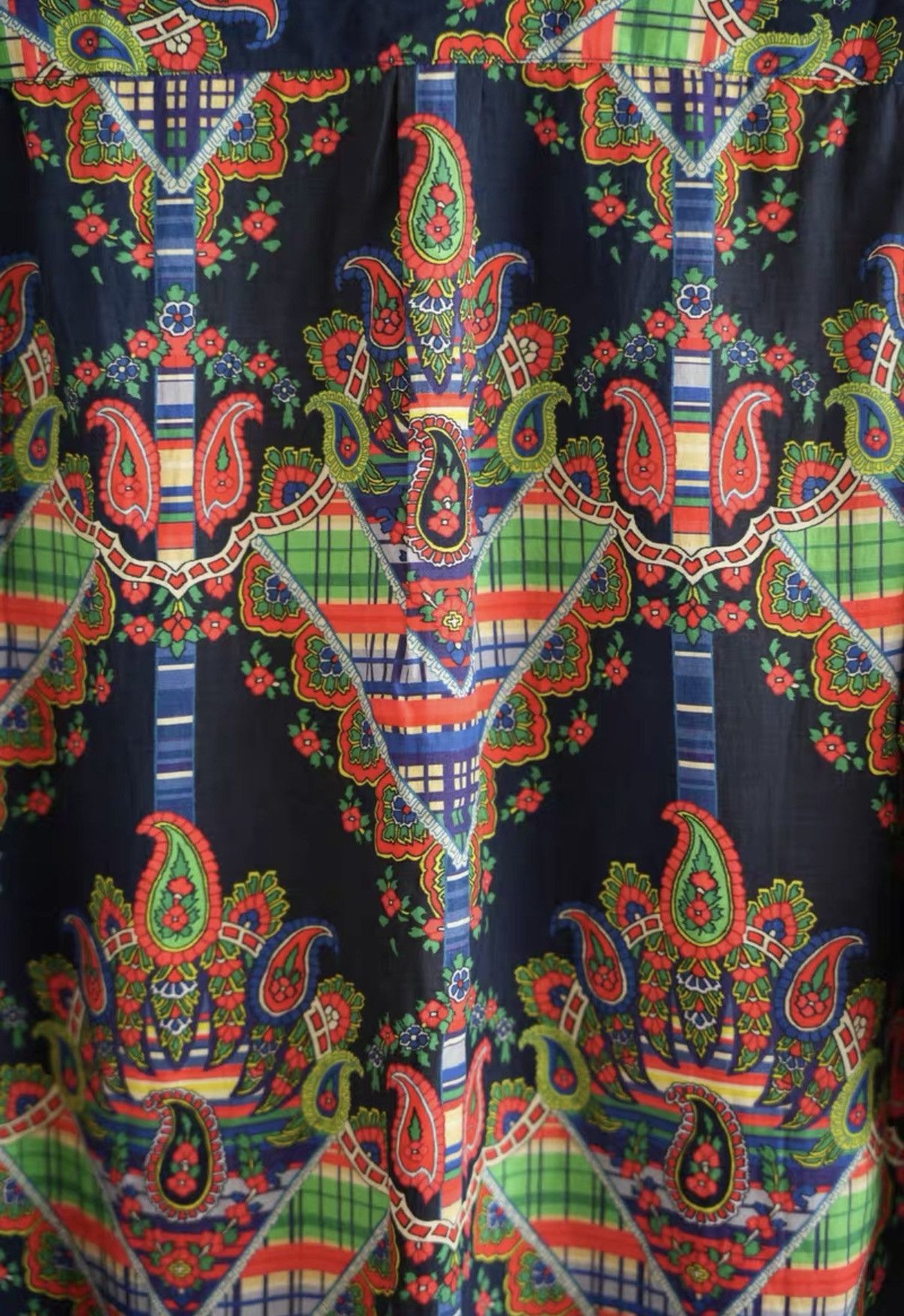 Yohji Yamamoto Yohji Yamamoto 04SS Paisley All-Over Print Silk Shirt K4 Size US L / EU 52-54 / 3 - 5 Thumbnail