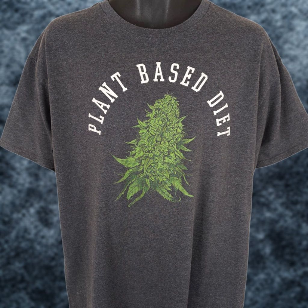 Vintage Spencer's Cannabis T Shirt Mens XL Gray Weed Marijuana Hemp Plant Based Diet Short Sleeve Crew Neck Cotton Blend Size US XL / EU 56 / 4 - 1 Thumbnail