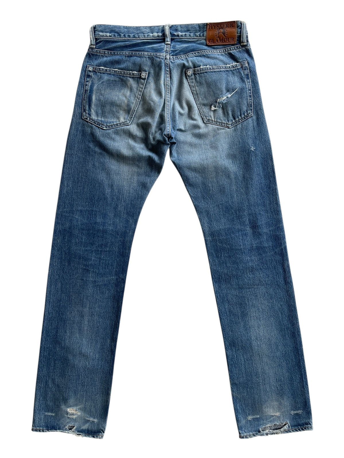 Hysteric Glamour Hysteric Glamour Studded Distressed Selvedge Denim Size US 30 / EU 46 - 2 Thumbnail