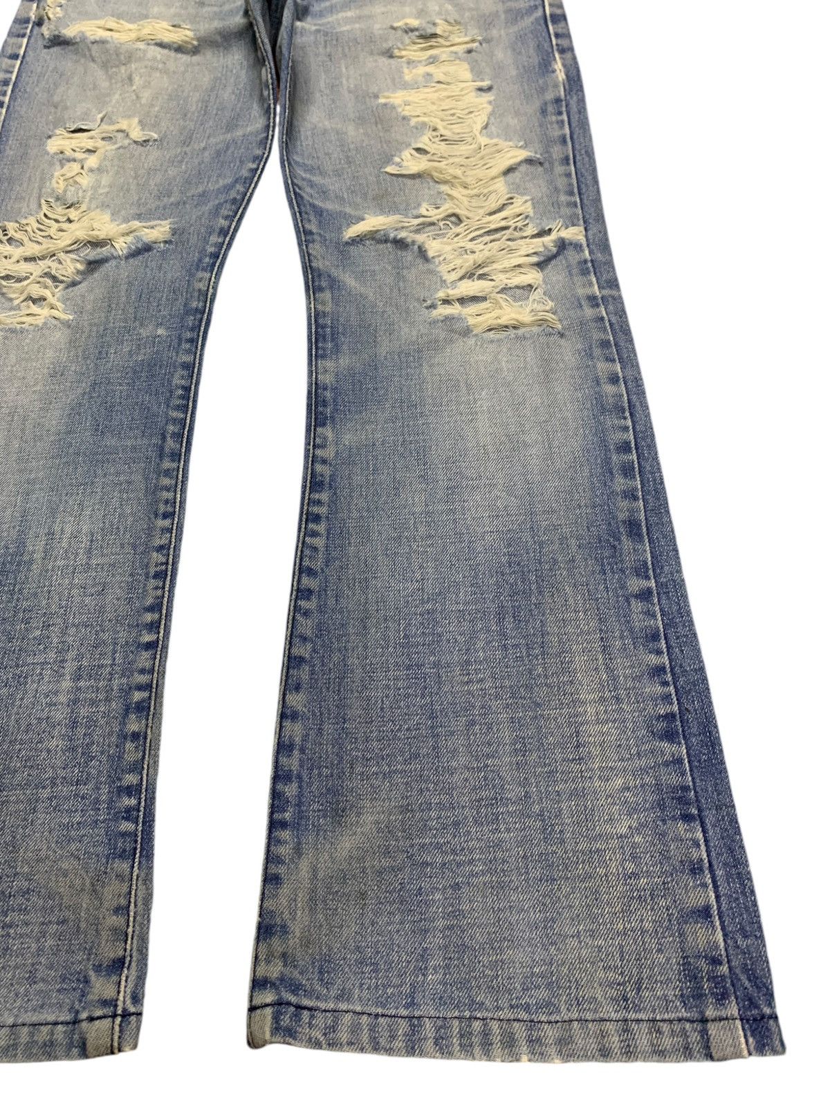 Diesel Vintage Italy Diesel Light Faded Wash Distress Bootcut Jeans Size US 29 - 7 Thumbnail