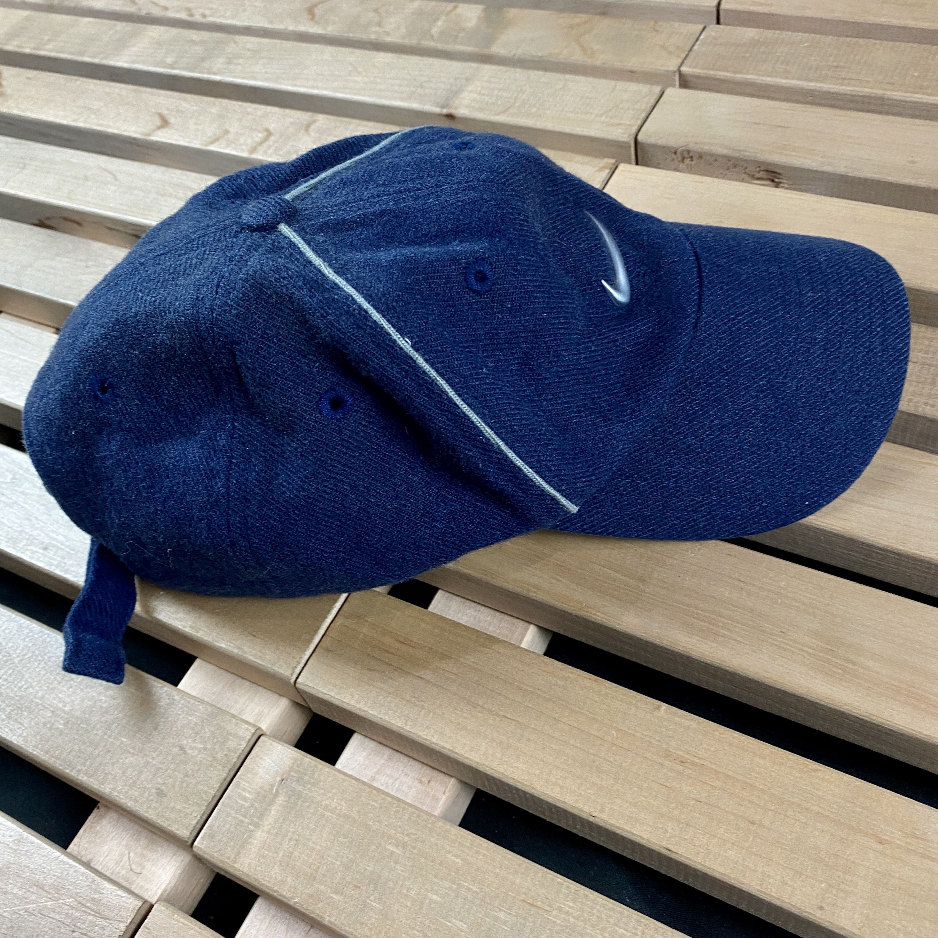 Nike × Vintage Mens Vintage Hat Cap Nike Swoosh 60% Wool 40% Acrylic Size ONE SIZE - 5 Thumbnail