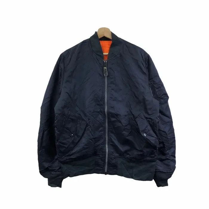Alpha Industries Vtg 90’ ALPHA INDUSTRIES USAF Type MA-1 Flight Jacket Size US XL / EU 56 / 4 - 1 Thumbnail