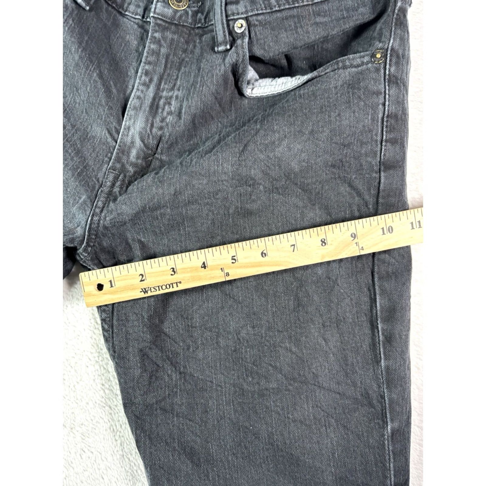 Levi's VTG Levi's 511 Jeans Shorts Mens 34x30 Black Denim Cotton Elastane Zip Pocket Slim Tapered 30in Inseam 511 Model 90s Classic Size US 34 / EU 50 - 6 Thumbnail