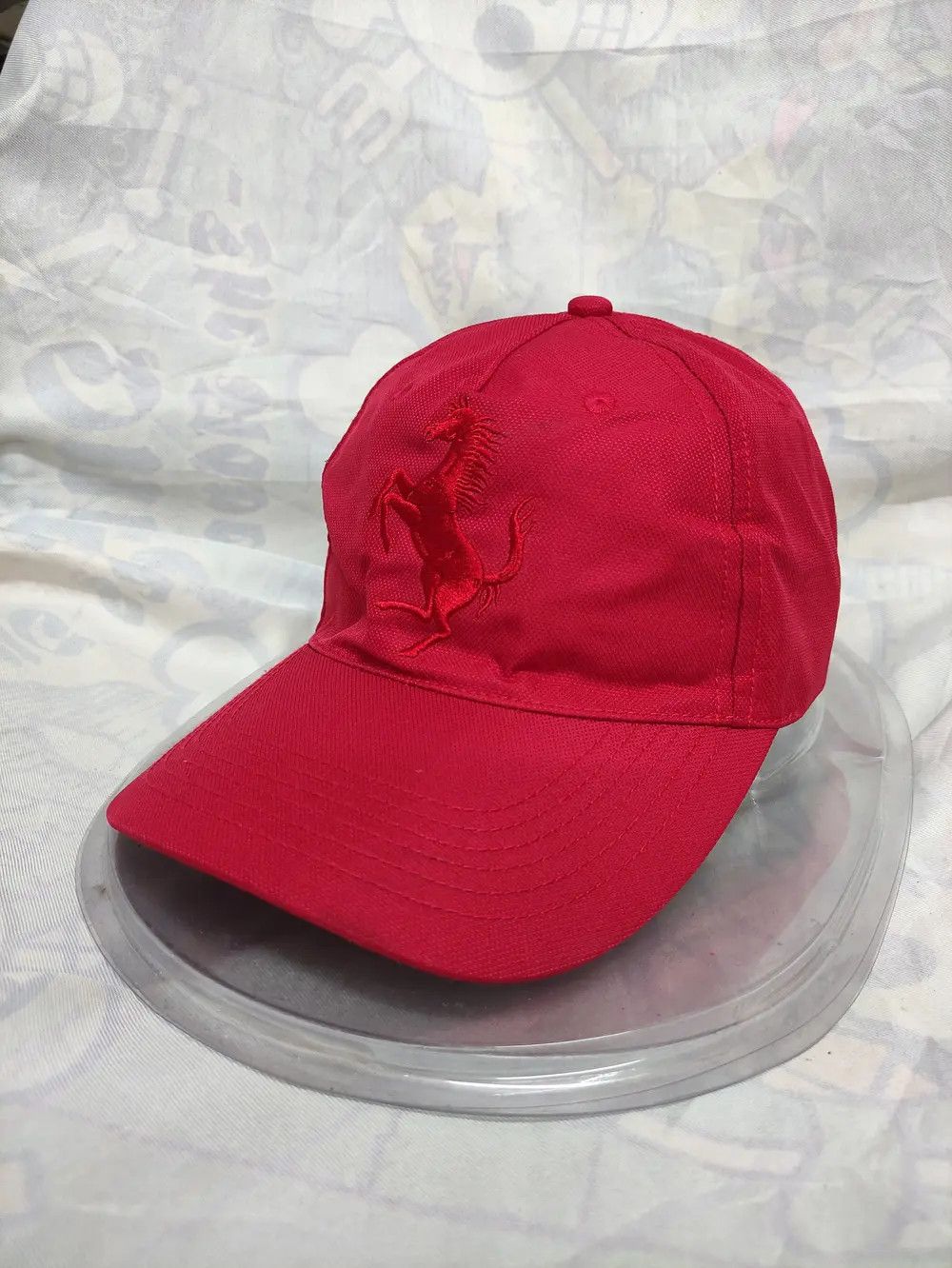 Ferrari FERRARI BIG LOGO FULLY RED COLOUR VINTAGE CAP Size ONE SIZE - 2 Thumbnail