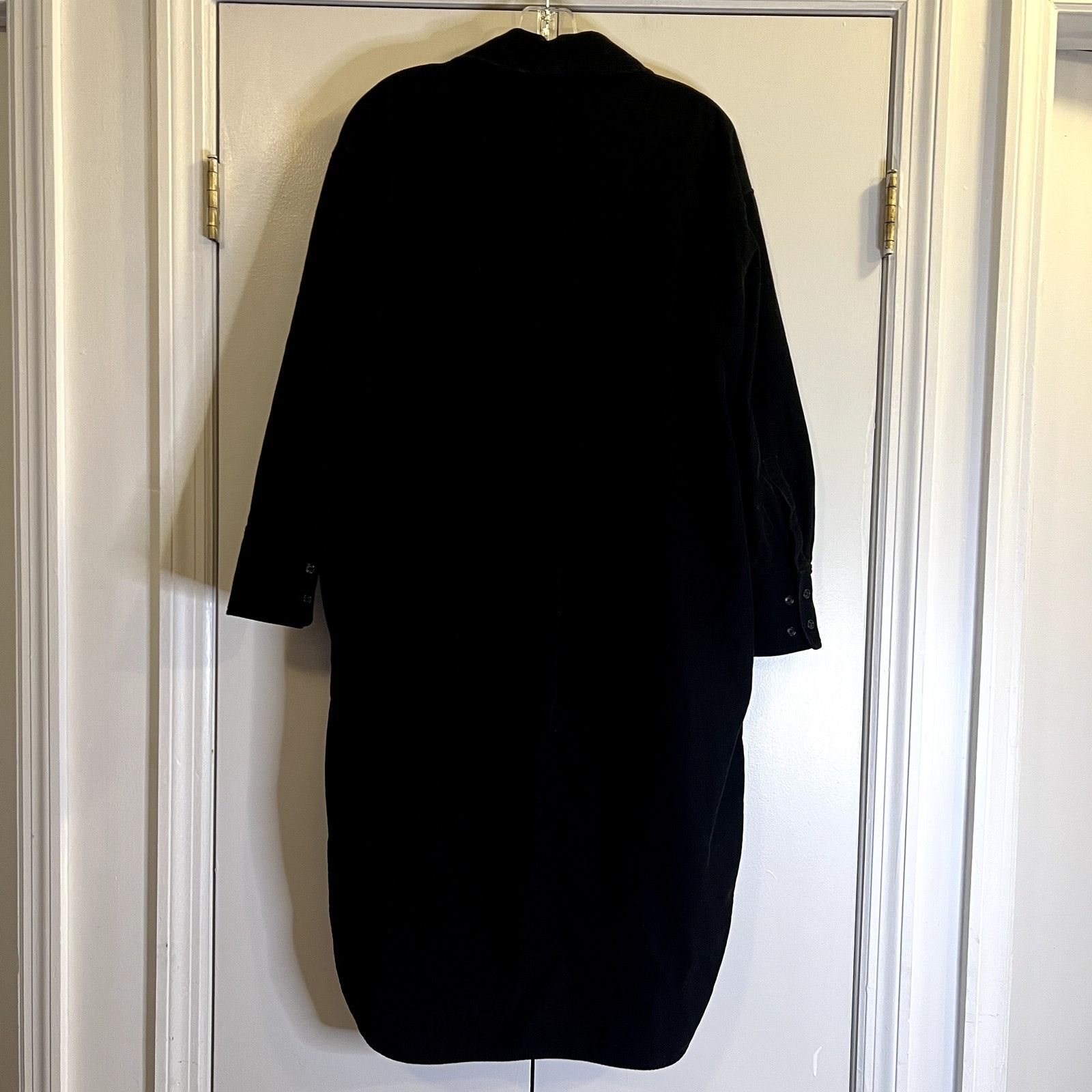 Cos Cos Corduroy Button Down Long Sleeve Shirt Dress in Black Size M / US 6-8 / IT 42-44 - 9 Thumbnail