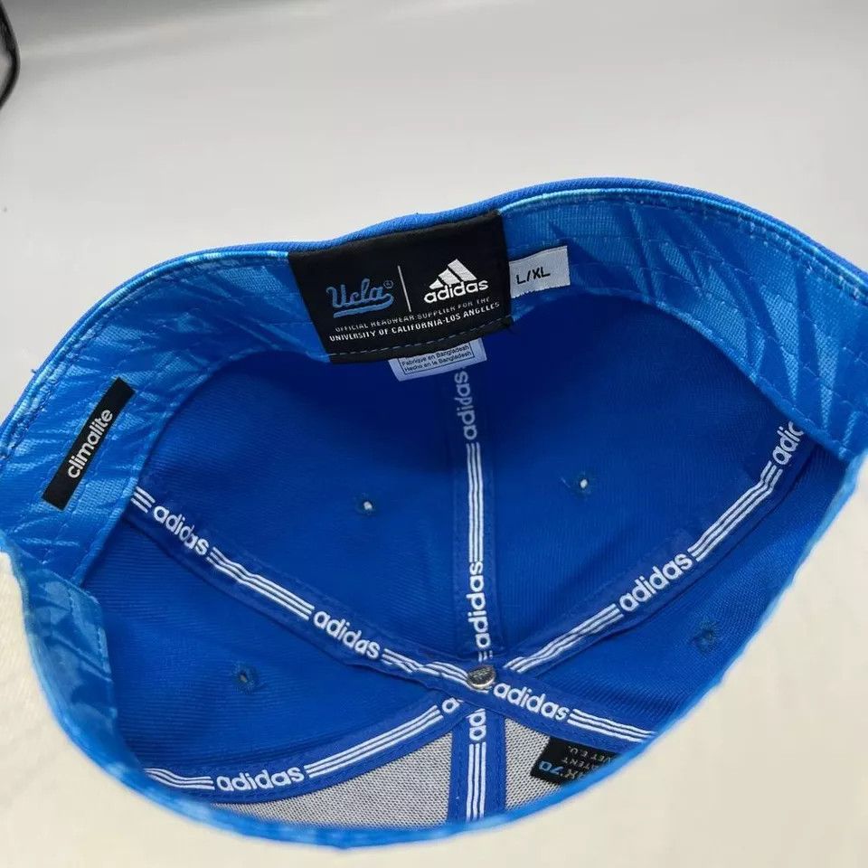 Adidas UCLA Bruins Hat Men Blue Adidas Stretch Fitted Cap L-XL Size ONE SIZE - 7 Thumbnail
