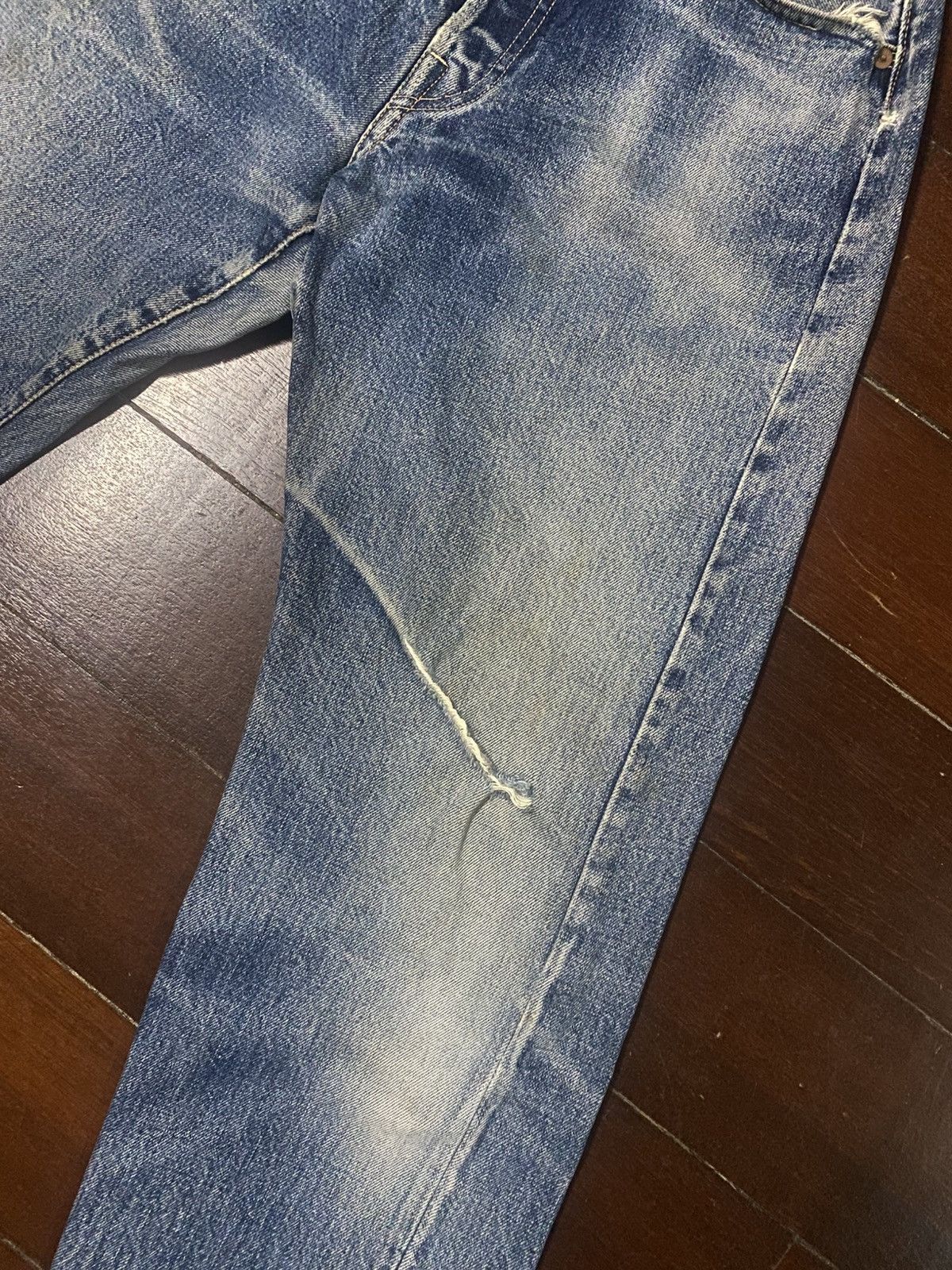 Pherrow's Pherrow’s Stormy Blue lot 404 Flared Denim Jeans distressed Size US 30 / EU 46 - 5 Thumbnail