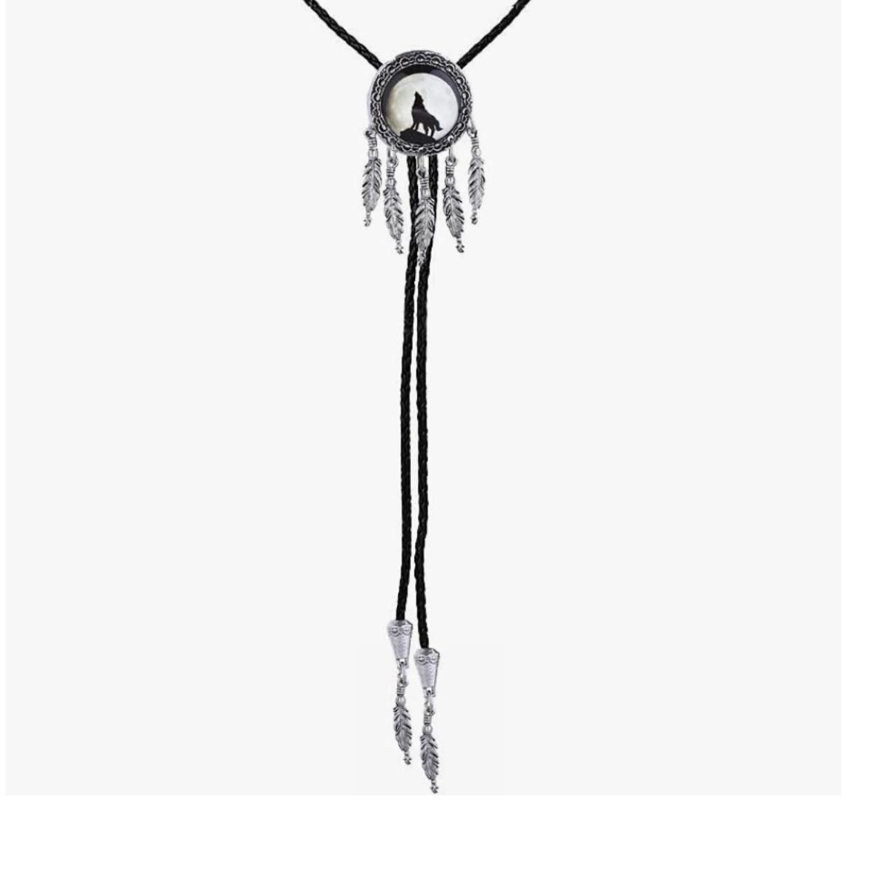 Other Leather Rope Wolf Bolo Tie Size ONE SIZE - 4 Thumbnail