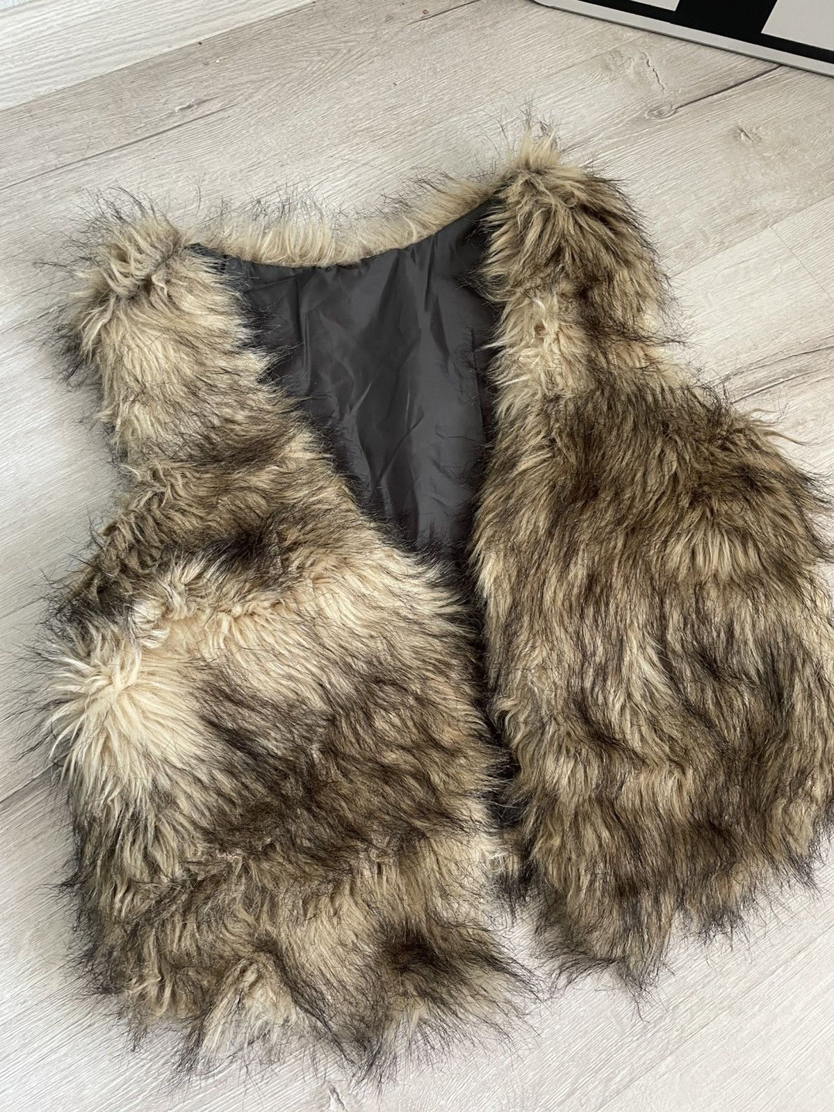 If Six Was Nine × Japanese Brand Vintage Avant Garde Mink Fur Vest Coat Fluffy Mohair Y2k Size M / US 6-8 / IT 42-44 - 5 Thumbnail