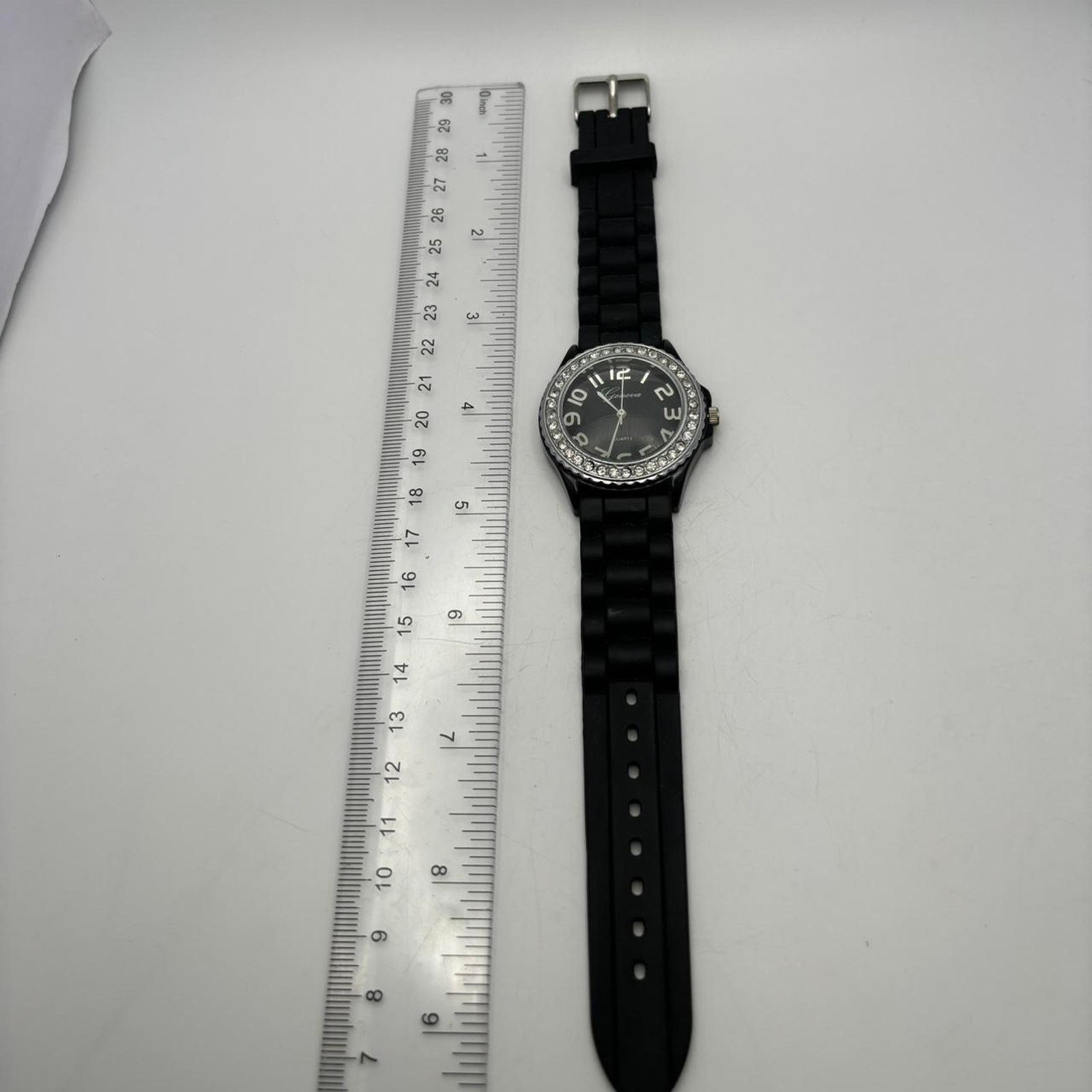 Other Silver black mens watch Size ONE SIZE - 4 Thumbnail