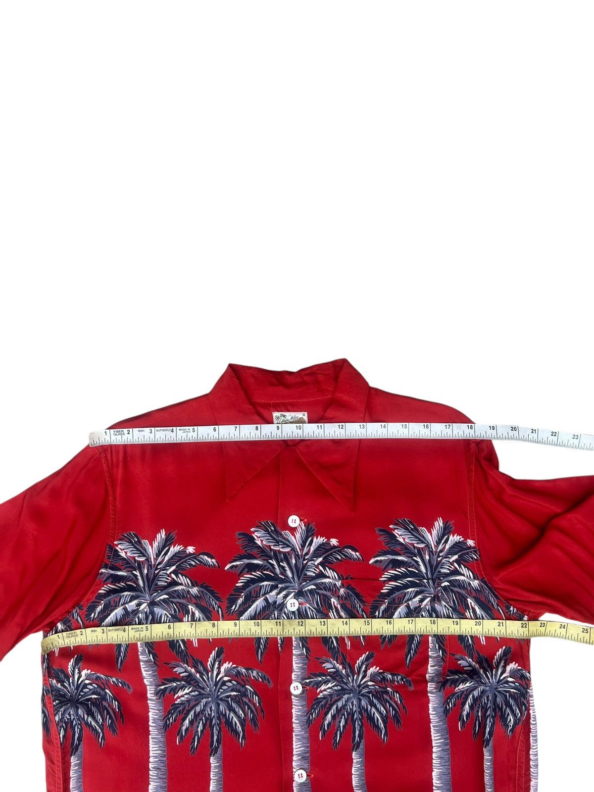 Aloha McCoy Sportswear Palm Trees 100% Rayon Hawaiian Shirt
