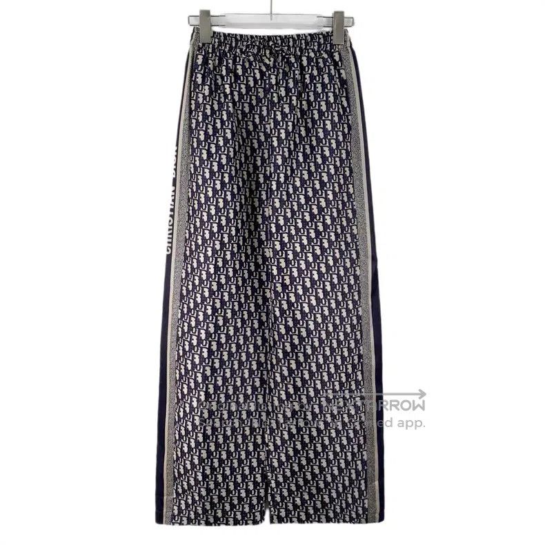 Dior Dior Dark blue logo jacquad full print mulberry silk casua Size 42" / US 20 - 1 Thumbnail