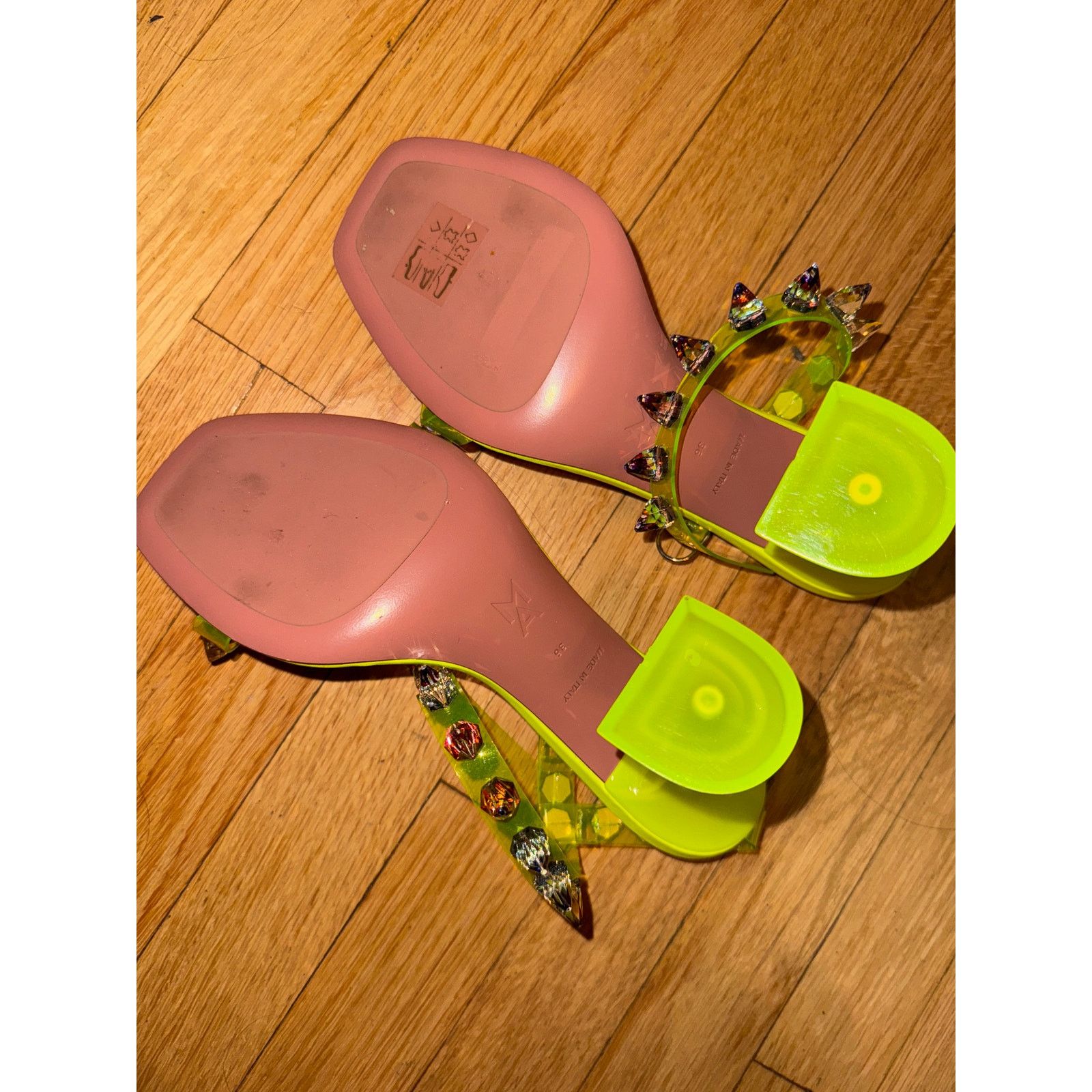 Amina Muaddi Amina Muaddi Julia spike studded heels 36 Size US 6 / IT 36 - 4 Thumbnail
