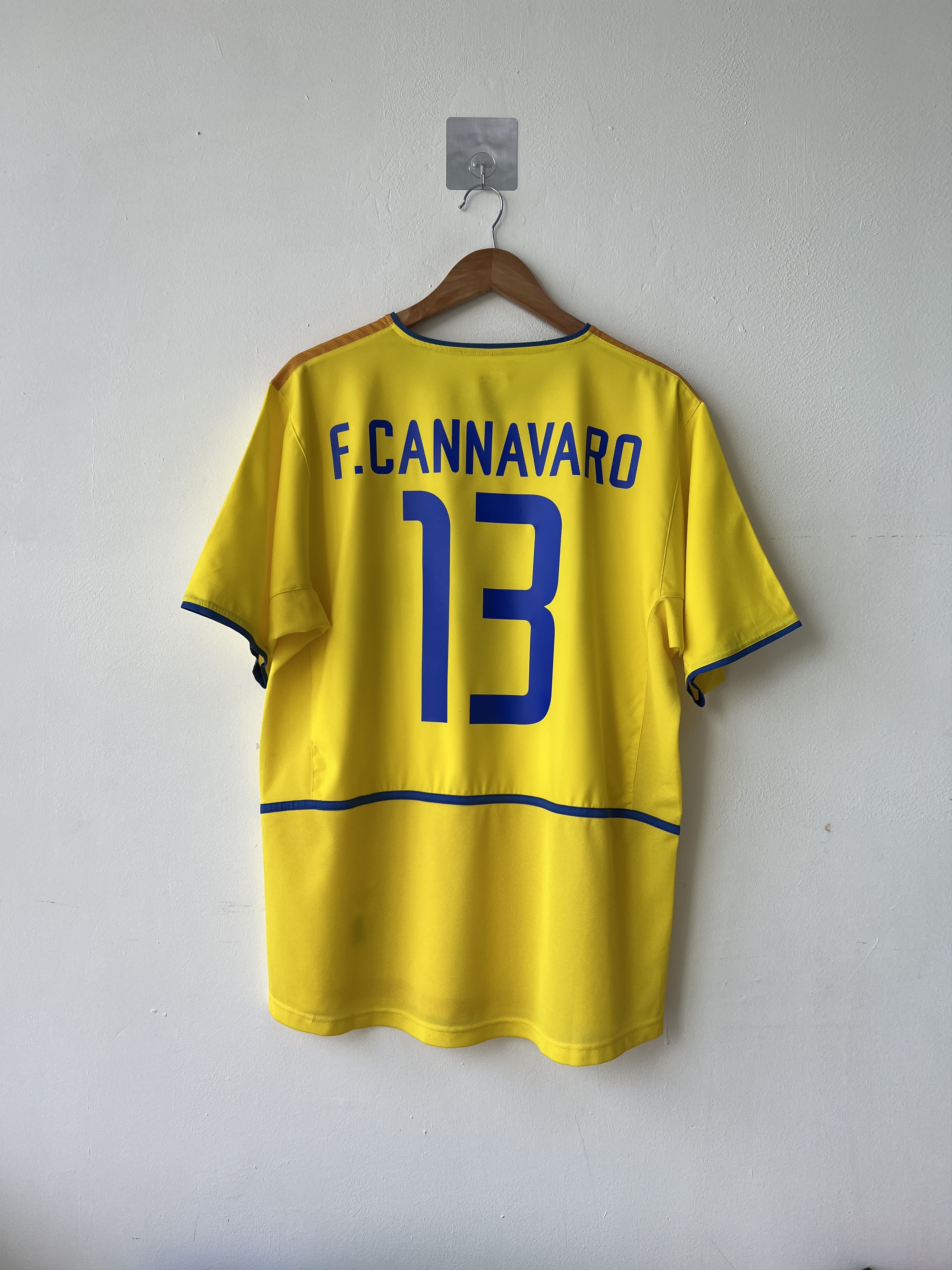 Nike (L) Inter Milan 2002-03 Third Kit F. Cannavaro #13 Size US L / EU 52-54 / 3 - 2 Thumbnail
