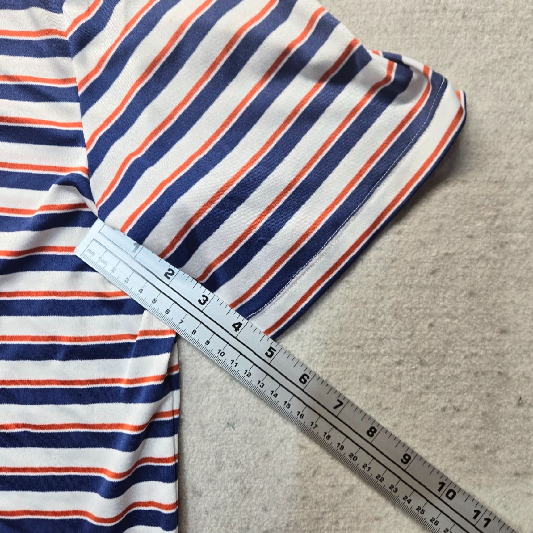 Ralph Lauren Ralph Lauren Polo Golf Shirt Adult Men's L Multicolor White Blue Red Striped Short Sleeve Collared Polo Shirt Golf Mens Size US L / EU 52-54 / 3 - 5 Thumbnail
