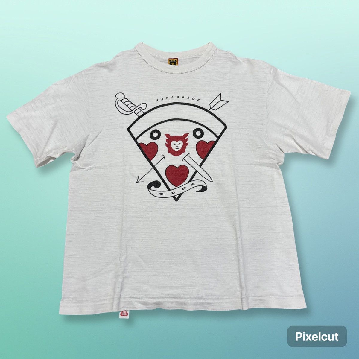 Human Made × Nigo × Pharrell Human Made Pizza Slide T-Shirt Size US M / EU 48-50 / 2 - 1 Thumbnail