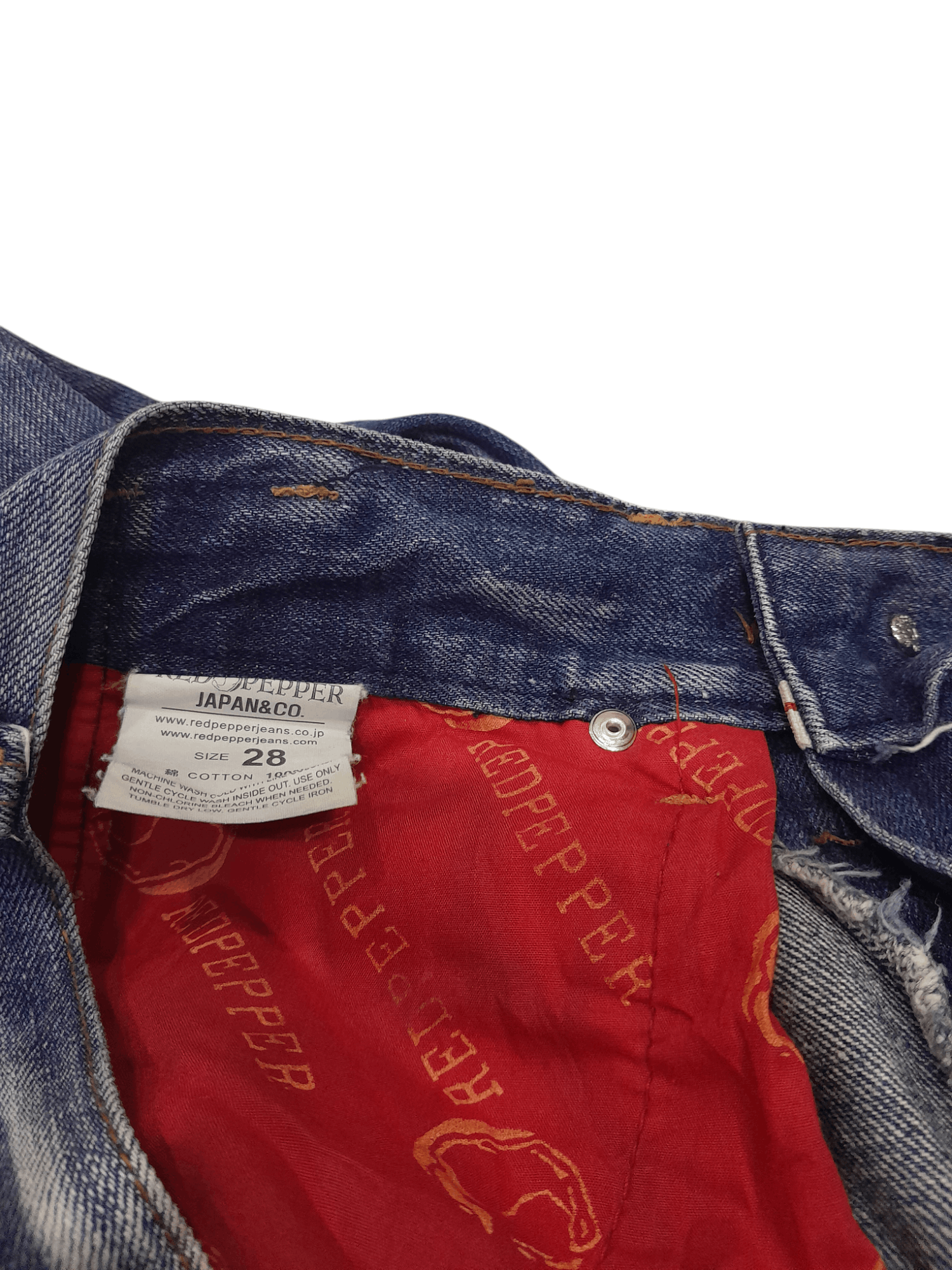 Other Red Pepper All Over Selvedge Denim Special Ed. (F597) w28 Size US 28 / EU 44 - 11 Thumbnail