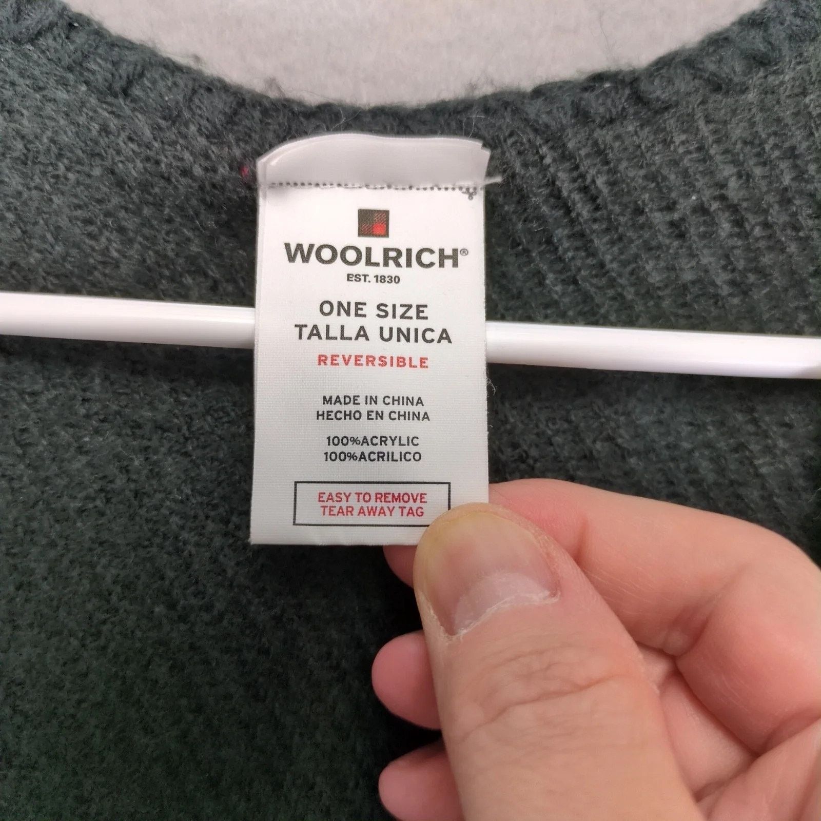 Woolrich Woolen Mills Woolrich Reversible Poncho Womens Red Plaid Black Open Front Size ONE SIZE - 6 Thumbnail