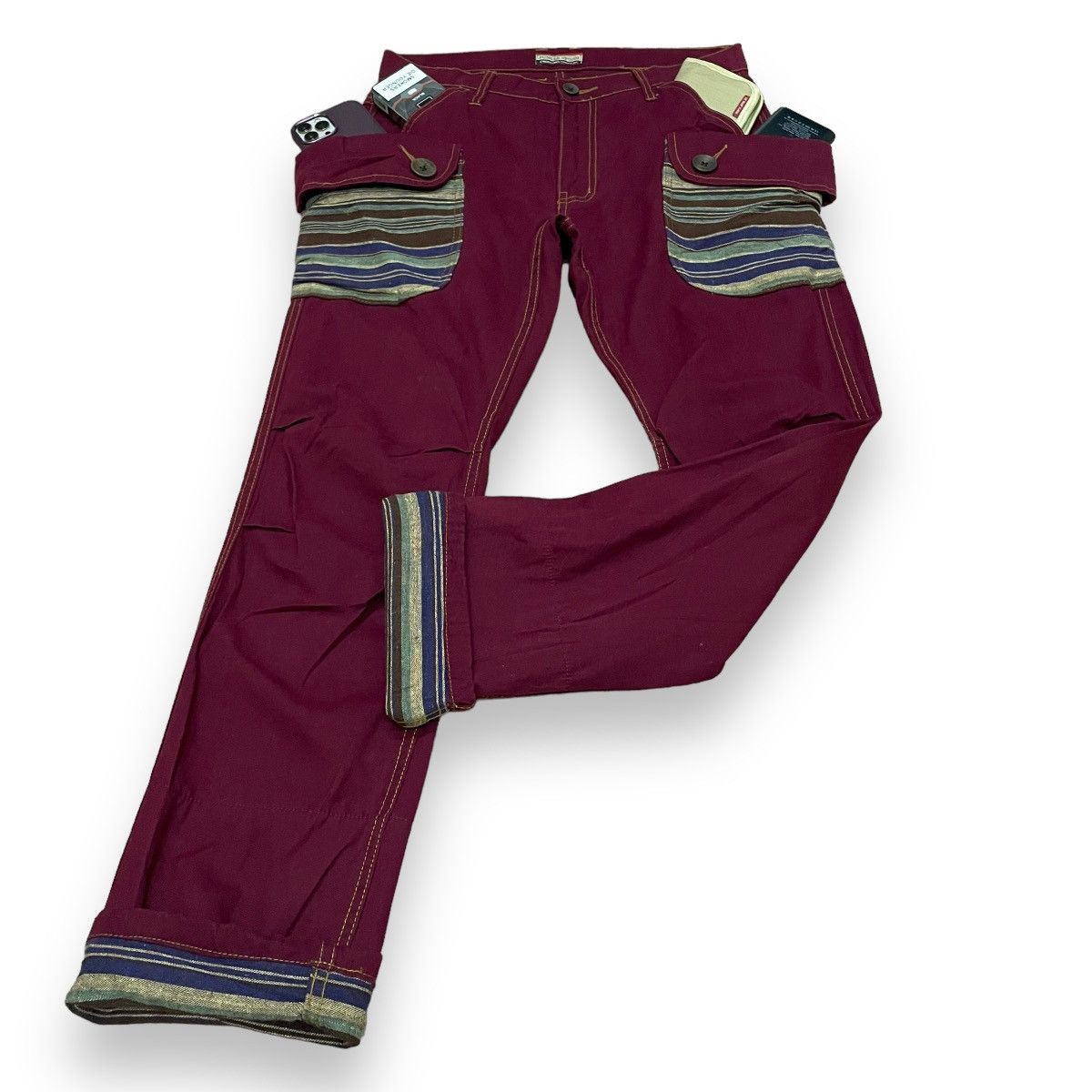 20471120 🇯🇵 JUNGLE STORM NATIVE CARGO PANTS Size US 31 - 6 Thumbnail