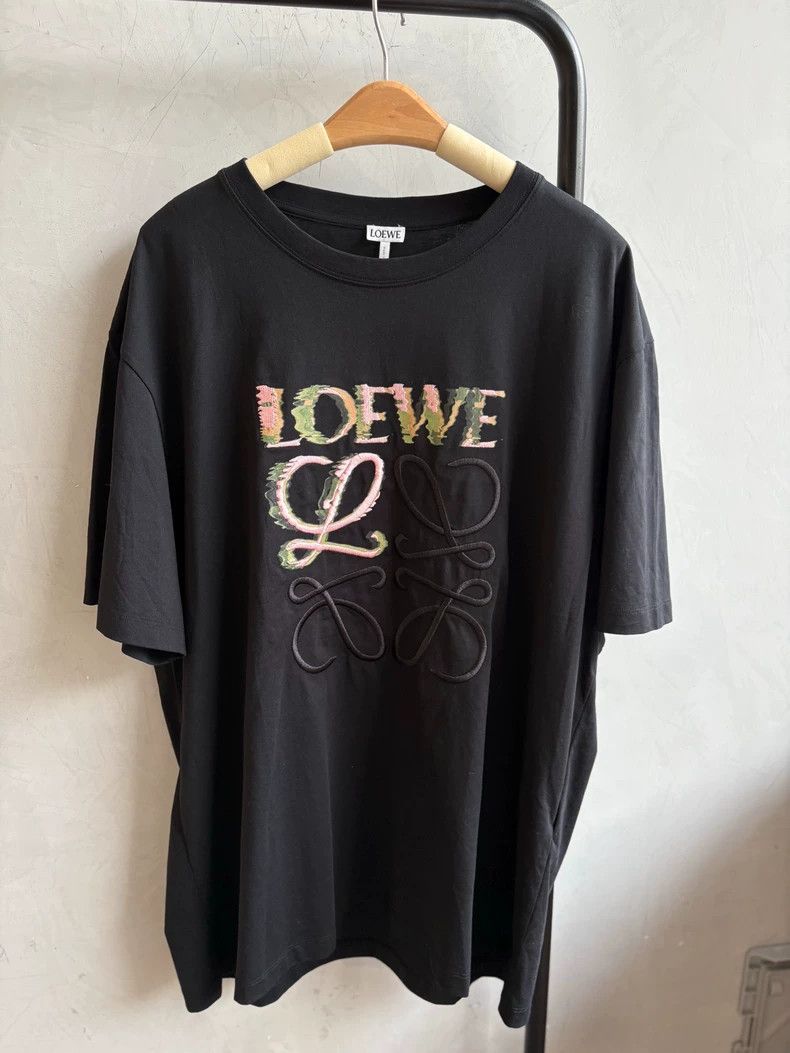 Loewe LOEWE Black Short Sleeve Graphic T-shirt - dmc Size US M / EU 48-50 / 2 - 1 Thumbnail
