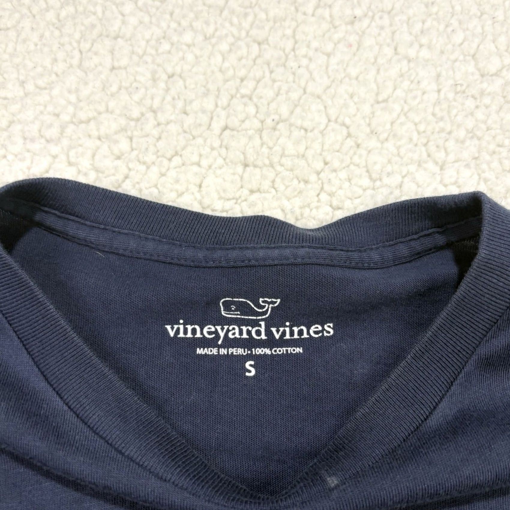 Vineyard Vines Vineyard Vines Navy Blue Pink Whale Long Sleeve Pocket Tee Men's Small Size US S / EU 44-46 / 1 - 3 Thumbnail