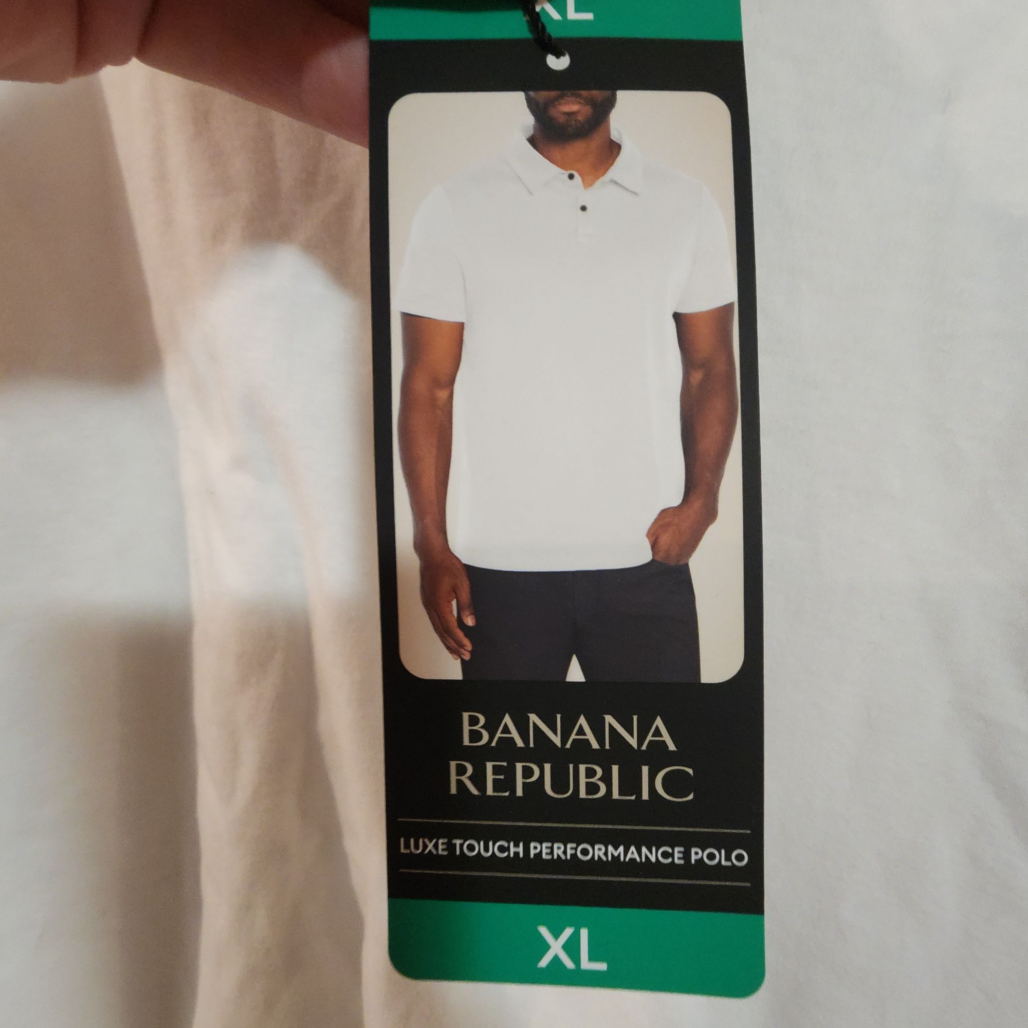 Banana Republic Banana Republic White Luxe Touch Performance Polo Shirt Mens Size US XL / EU 56 / 4 - 3 Thumbnail