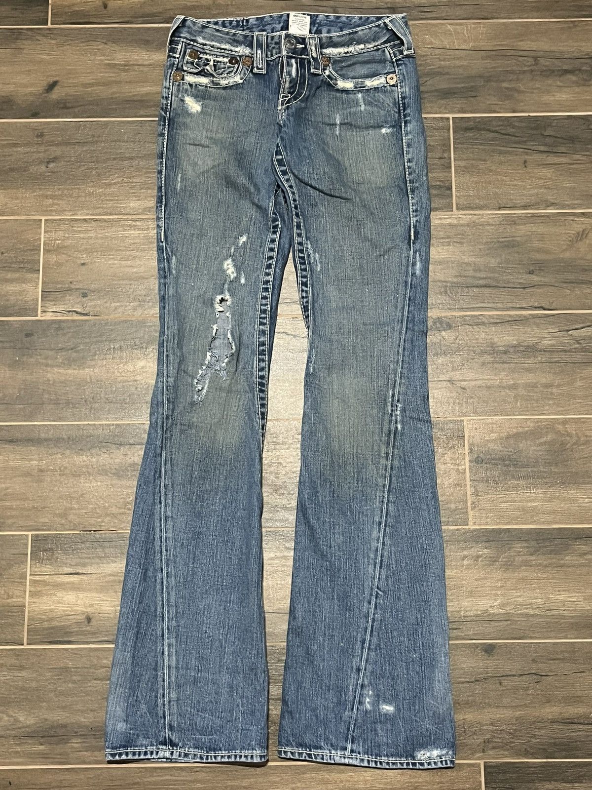 True Religion × Vintage Flare Jeans True Religion Joey Denim Boot Cut Y2k Streetwear Size 25" / US 0 / IT 36 - 4 Thumbnail