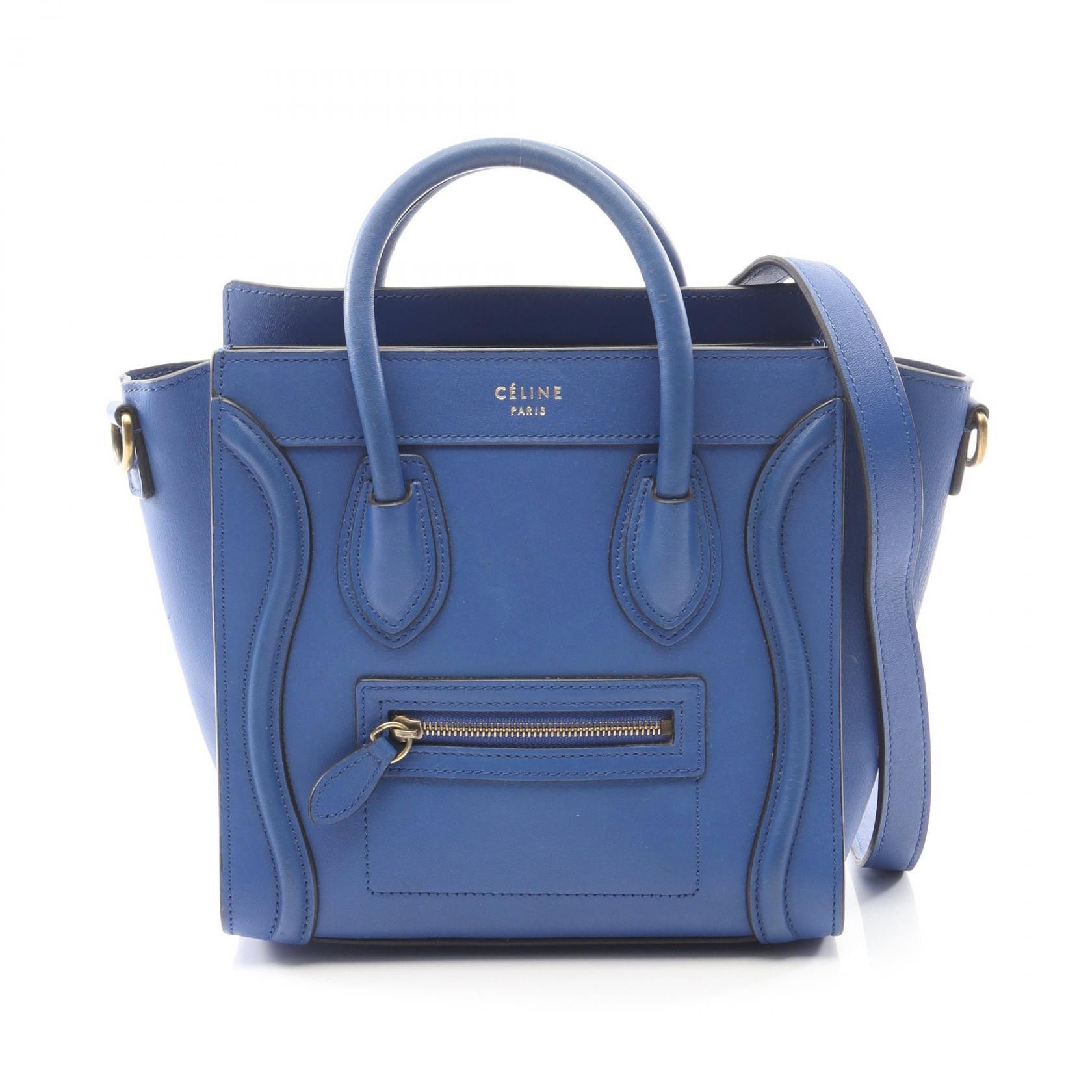 Celine Celine Celine Luggage Nano Shopper Leather Handbag Leather Handbag DUTY FREE for USA Size ONE SIZE - 1 Thumbnail