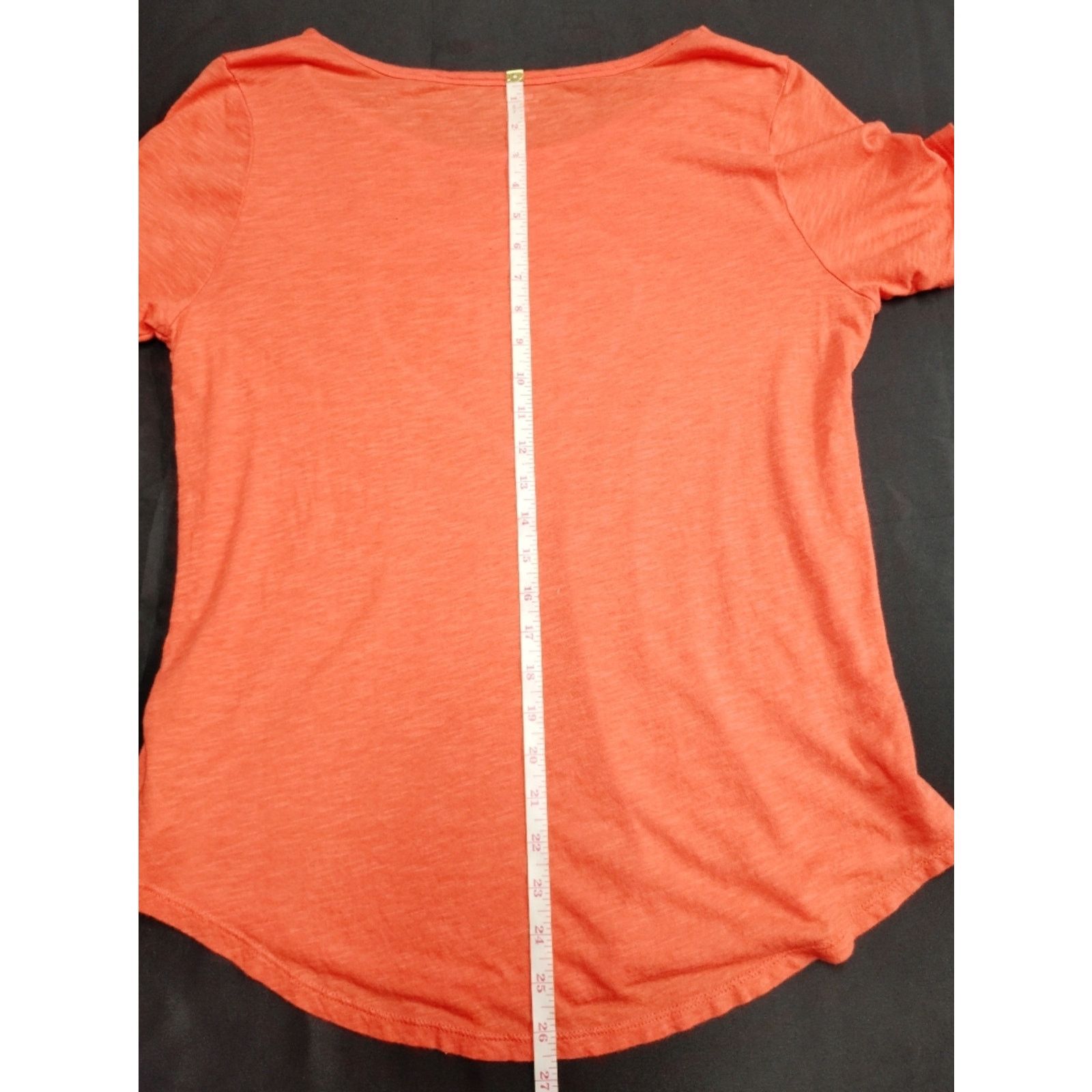 Old Navy Love WINS Heart Graphic Scoop Neck Tee - Coral Orange Size M / US 6-8 / IT 42-44 - 5 Thumbnail