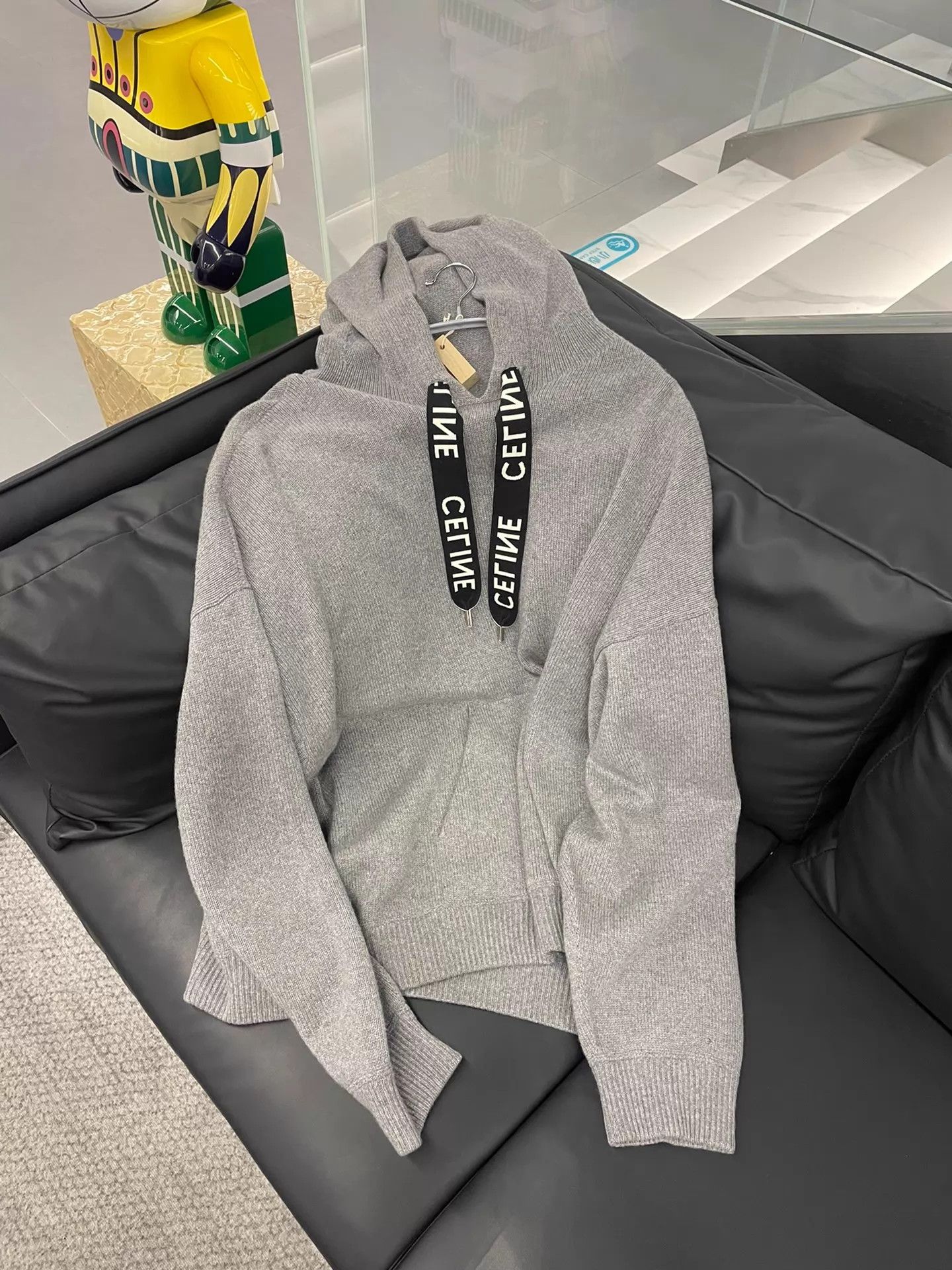 Celine Celine knit hoodie excellent condition Size US L / EU 52-54 / 3 - 1 Thumbnail