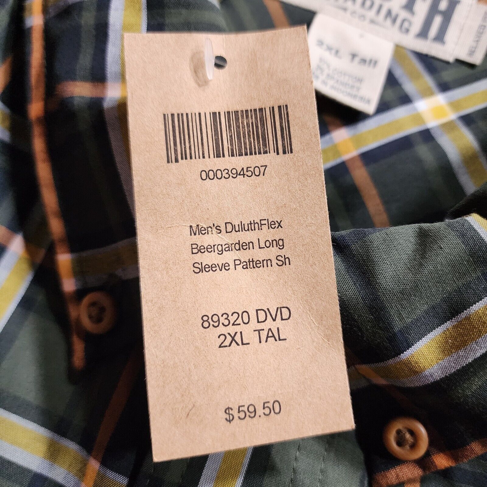 Duluth Trading Company NWT Duluth Trading Co Flannel 2XLT Plaid Untucked Button Size US XXL / EU 58 / 5 - 8 Thumbnail