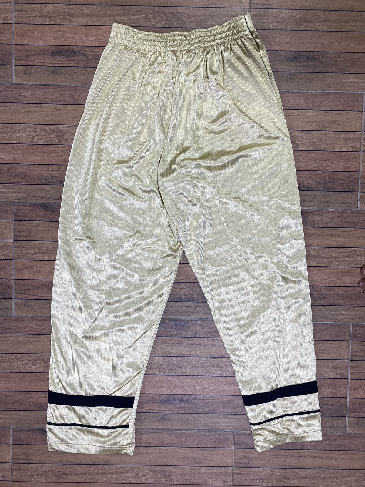NBA Nike x NBA Gold Velour Tearaway Track Pants Rare VTG Warm-Up Size US 36 / EU 52 - 3 Thumbnail