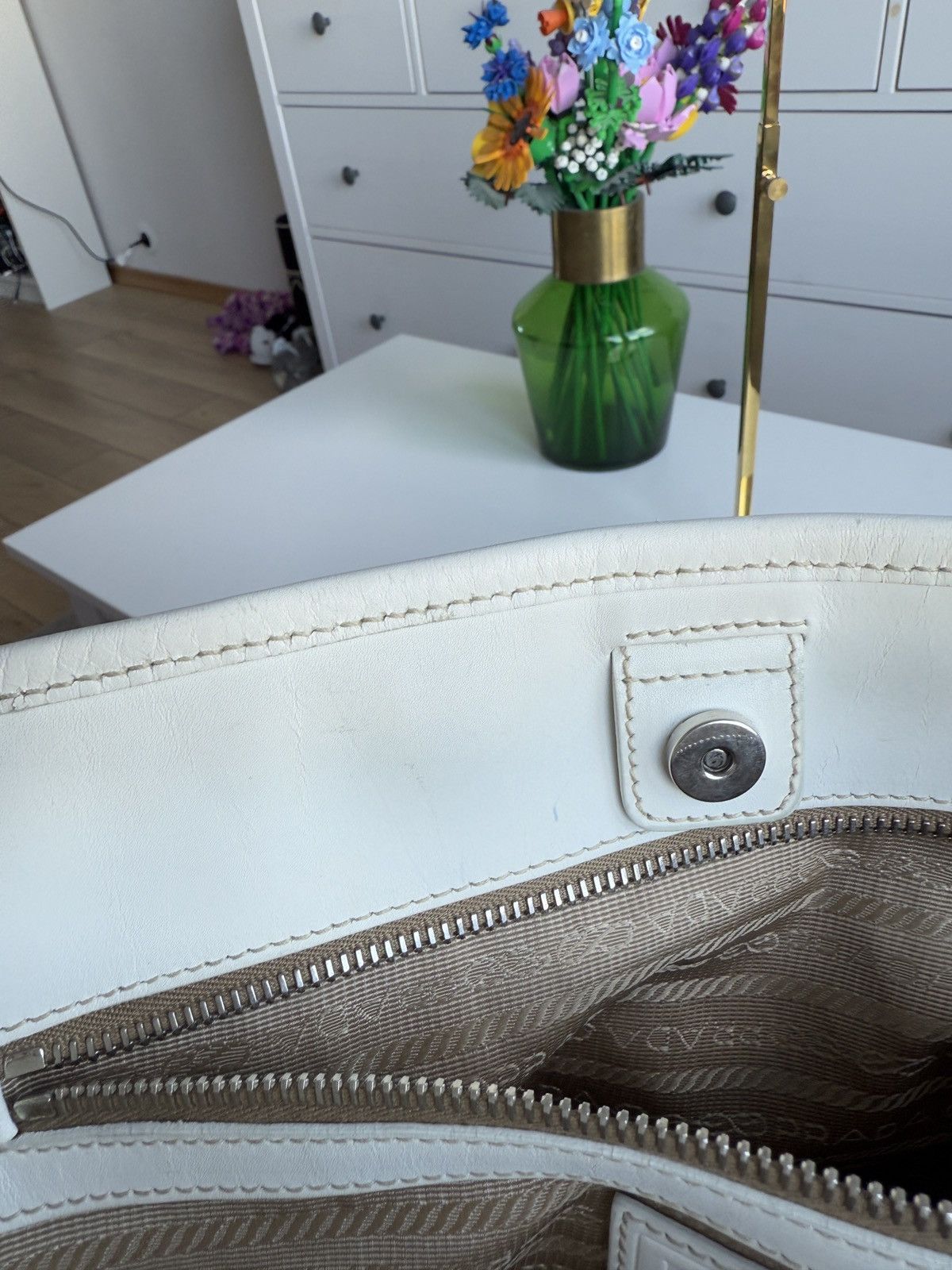 Designer × Prada Prada Jacquard logo canvas tote / shoulder bag designer y2k Size ONE SIZE - 15 Thumbnail