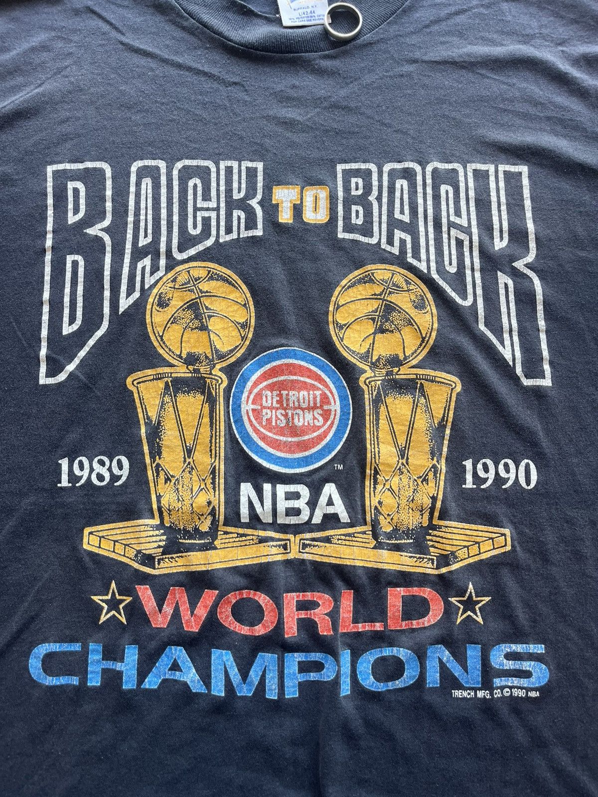 NBA × Vintage Vtg Detroit Pistons Back to Back 89-90’s World Champions Size US L / EU 52-54 / 3 - 5 Thumbnail