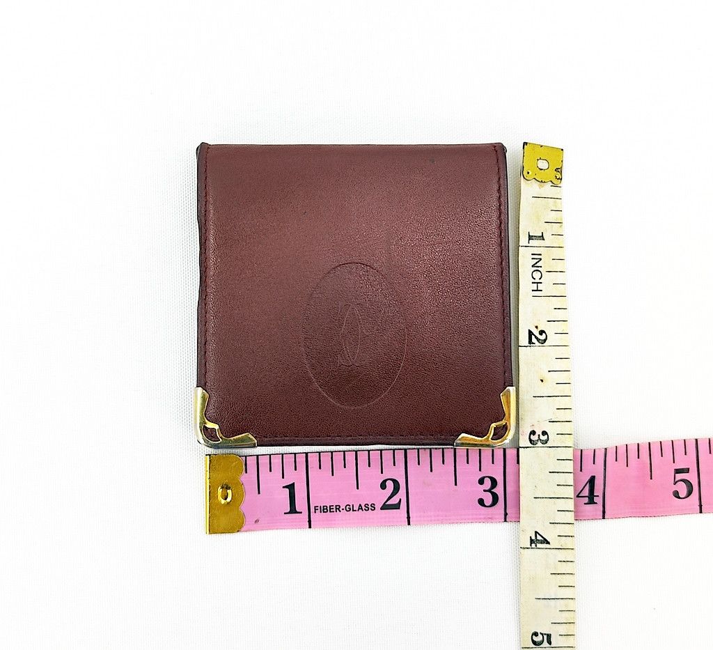 Cartier CARTIER burgundy full leather button coin case Size ONE SIZE - 10 Thumbnail